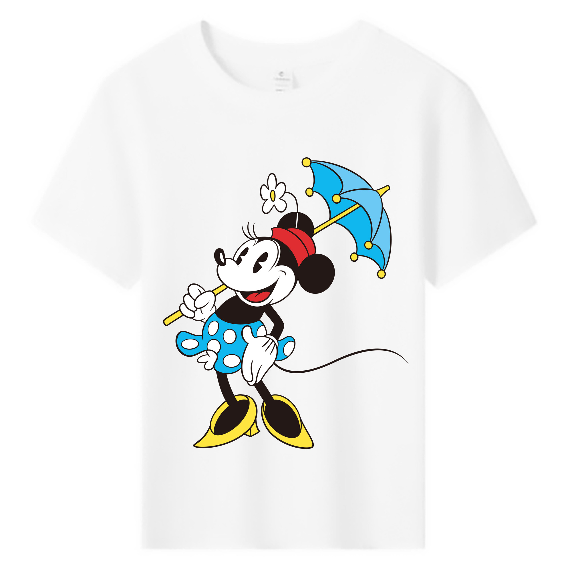 ミッキーマウス Mickey Mouse 綿100％キッズTシャツ（フロントプリント）