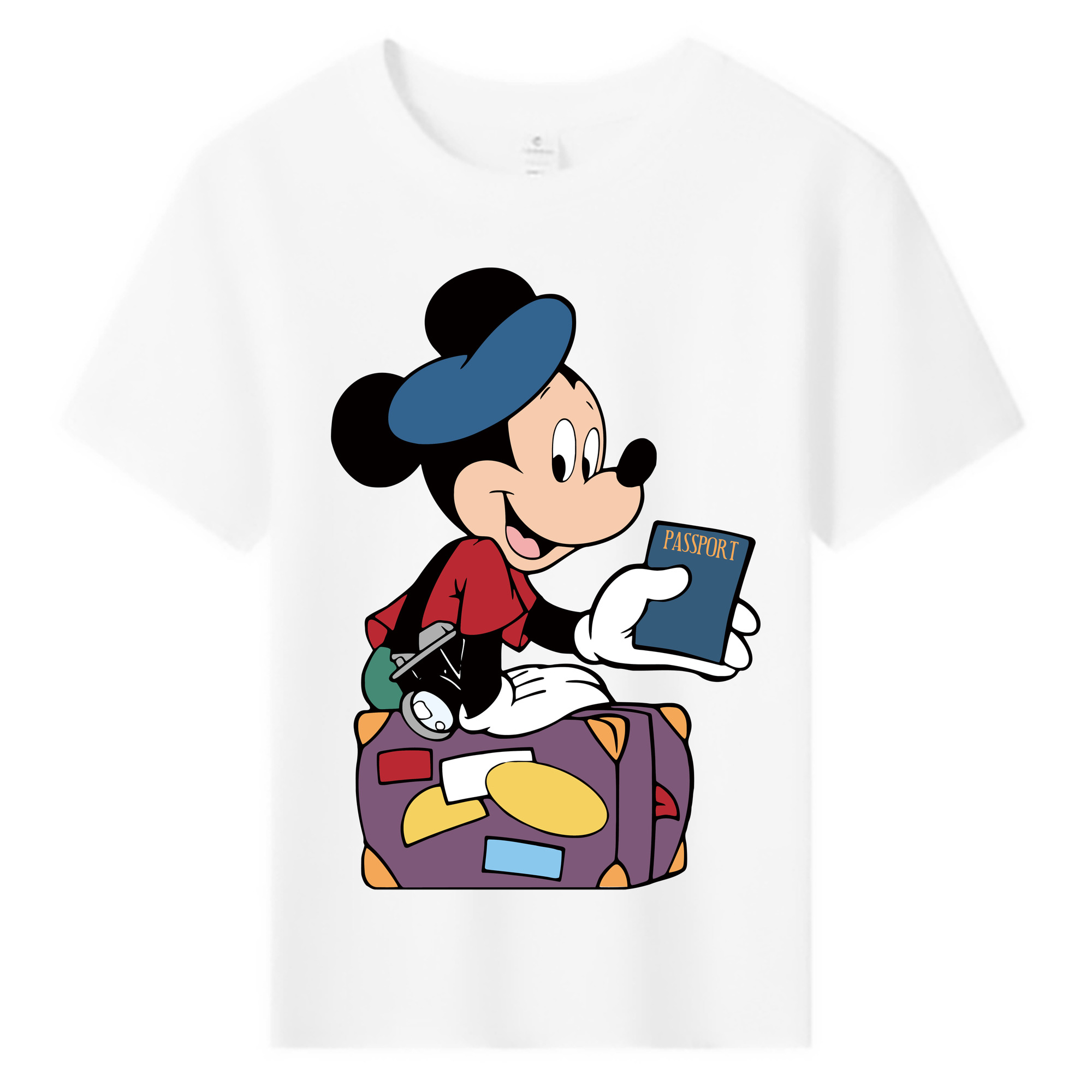 ミッキーマウス Mickey Mouse 綿100％キッズTシャツ（フロントプリント）
