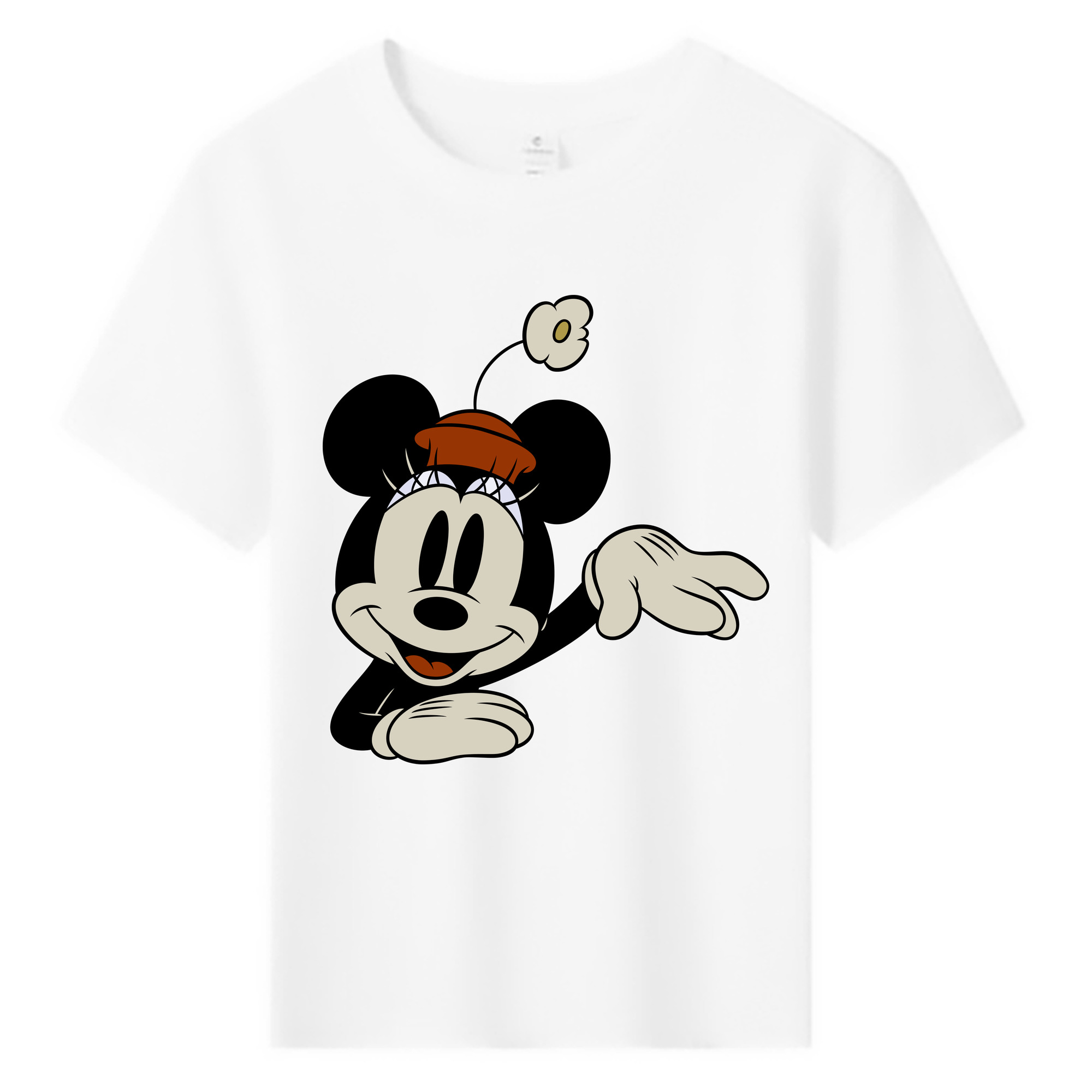 ミッキーマウス Mickey Mouse 綿100％キッズTシャツ（フロントプリント）