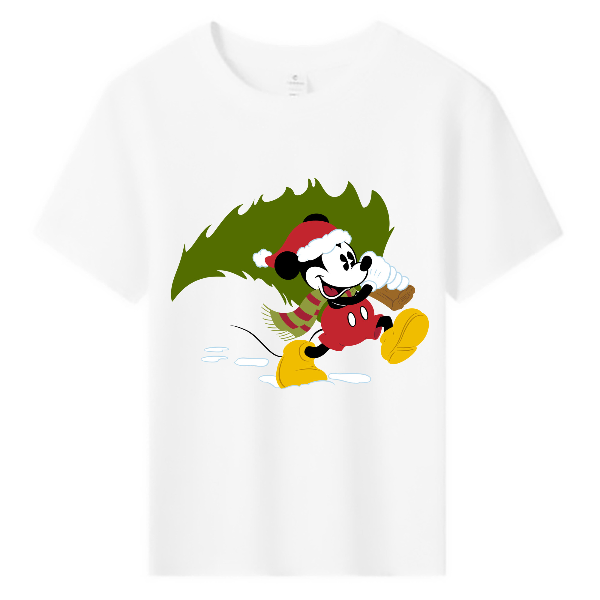 ミッキーマウス Mickey Mouse 綿100％キッズTシャツ（フロントプリント）