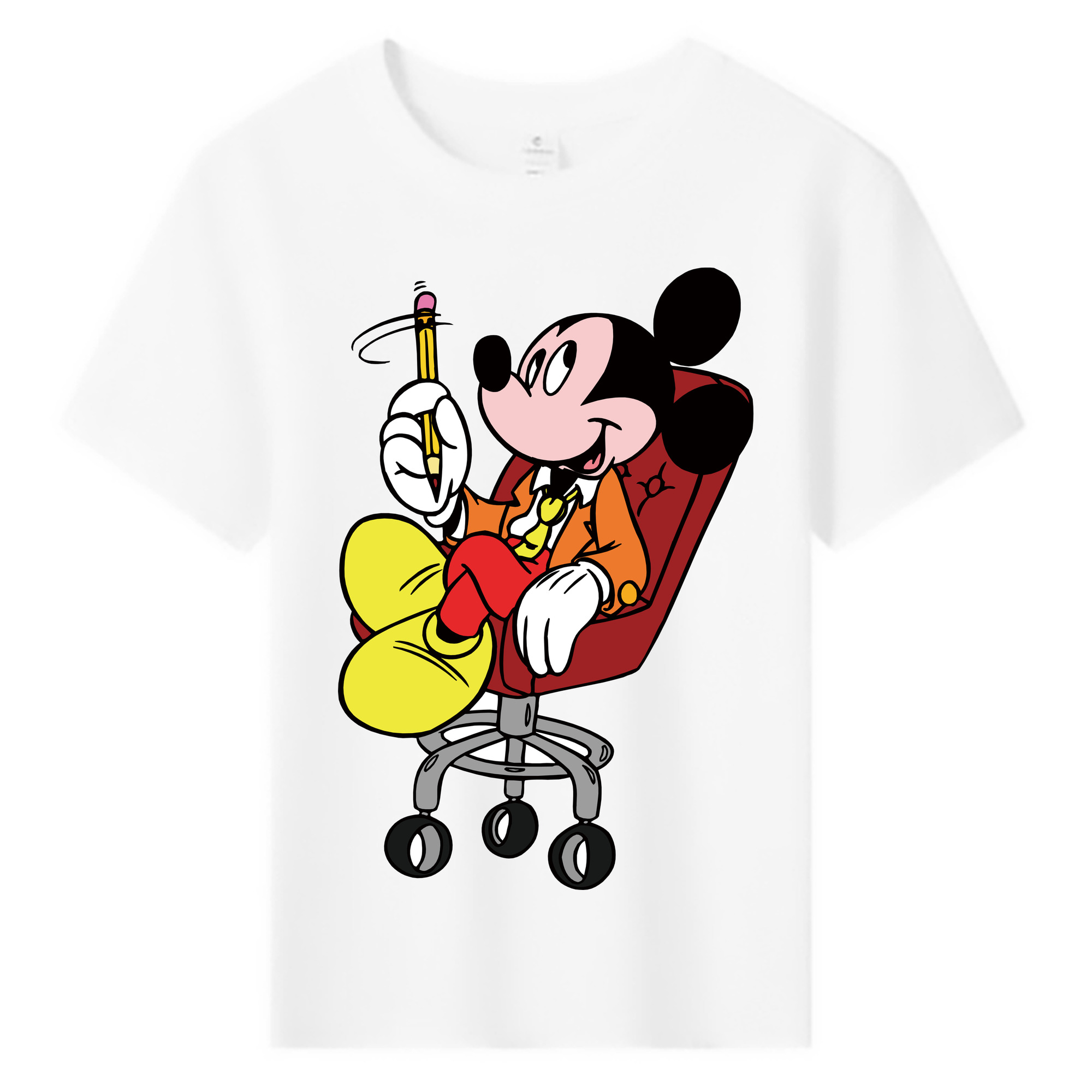 ミッキーマウス Mickey Mouse 綿100％キッズTシャツ（フロントプリント）