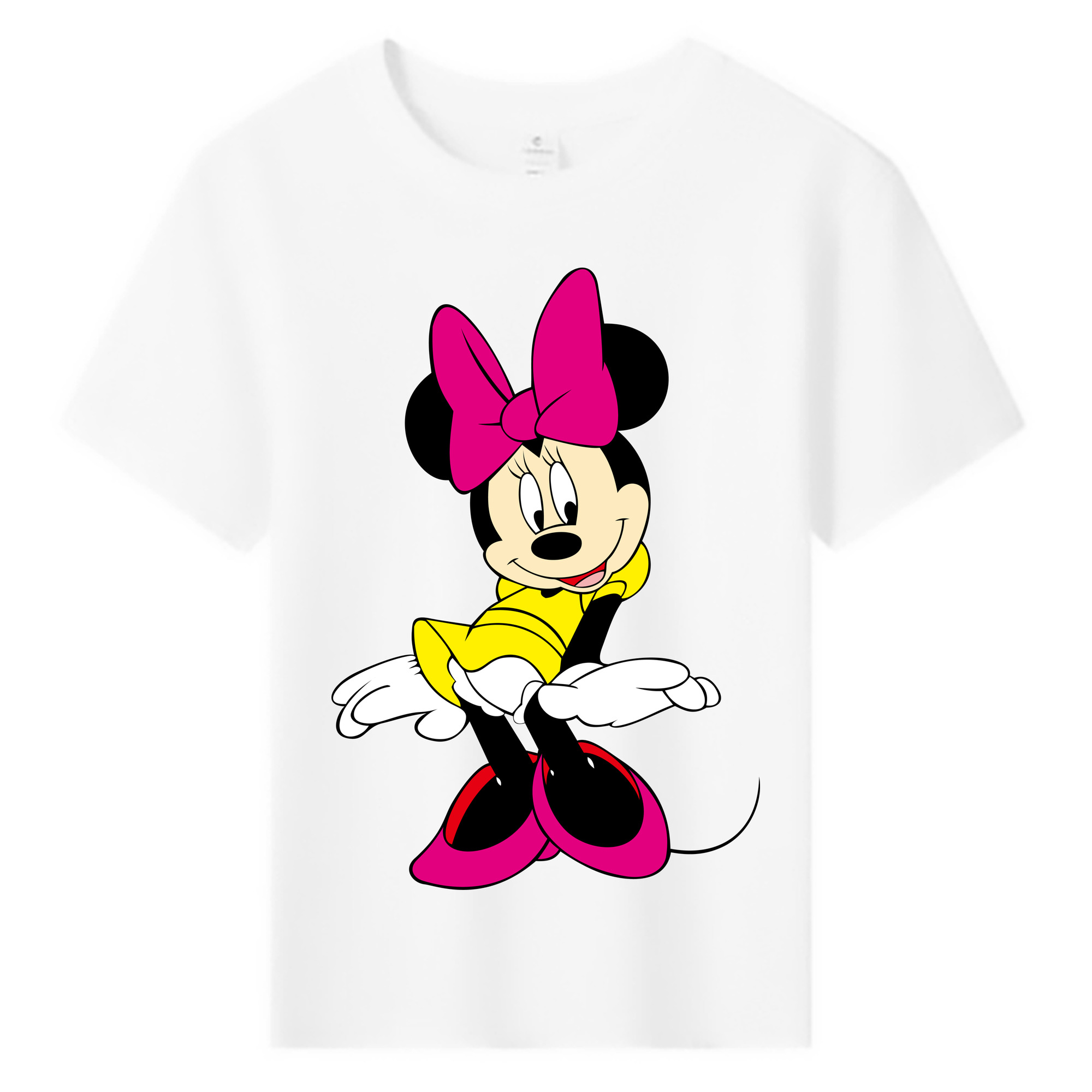 ミッキーマウス Mickey Mouse 綿100％キッズTシャツ（フロントプリント）