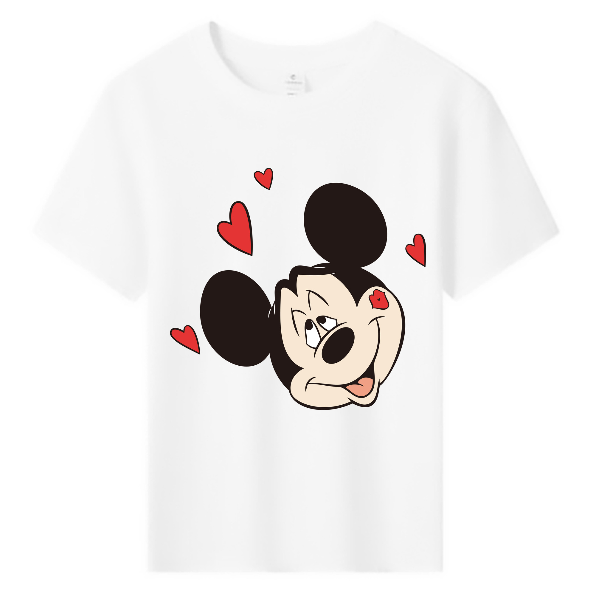 ミッキーマウス Mickey Mouse 綿100％キッズTシャツ（フロントプリント）