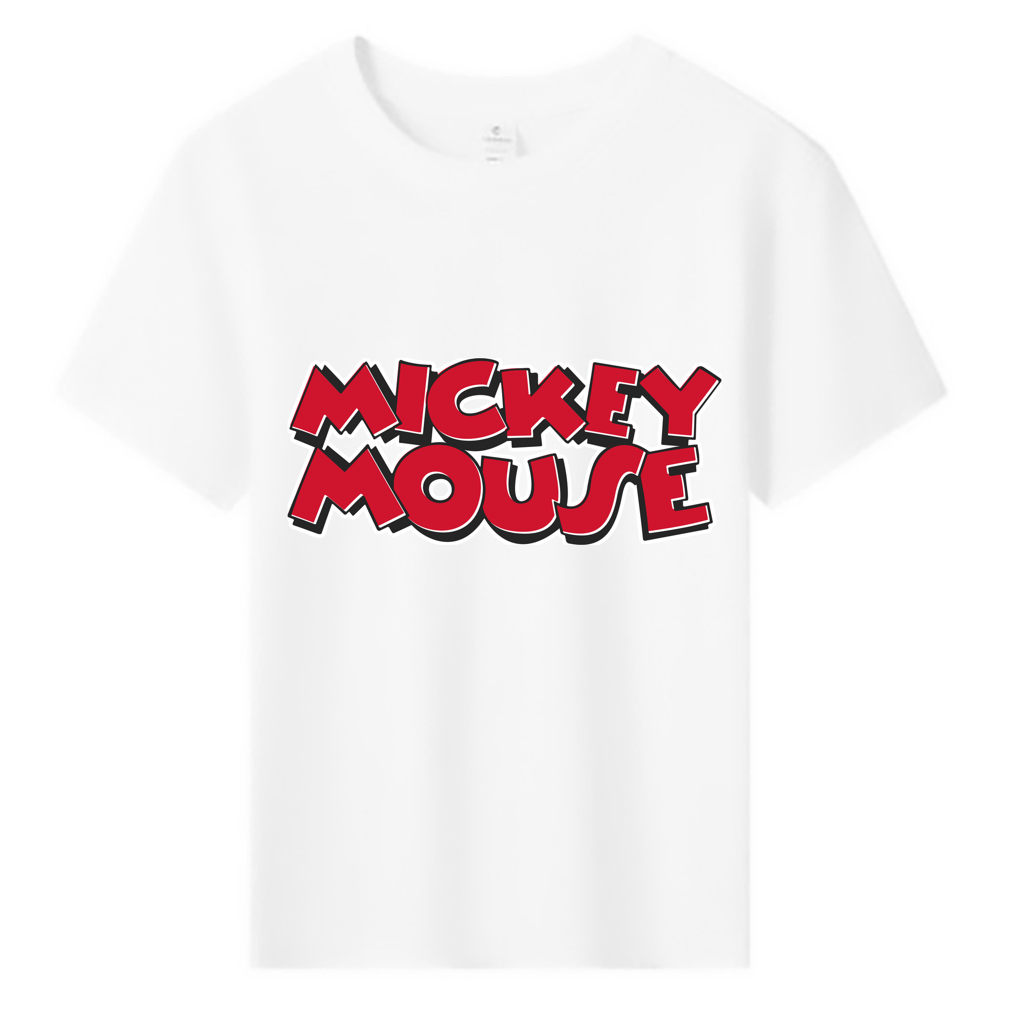 ミッキーマウス Mickey Mouse 綿100％キッズTシャツ（フロントプリント）