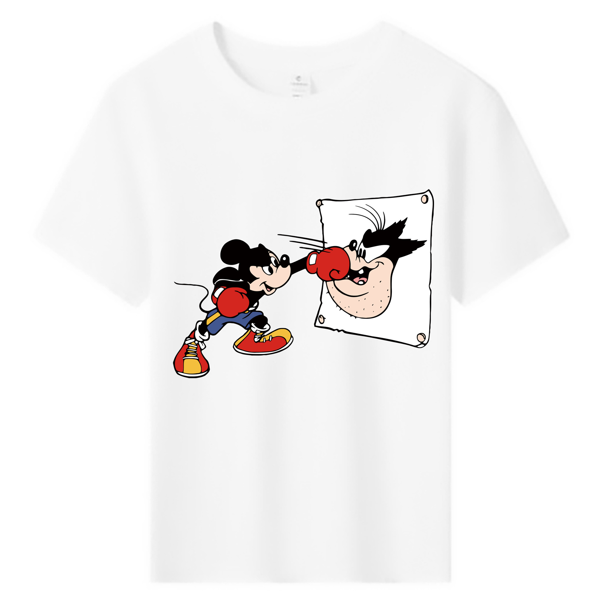ミッキーマウス Mickey Mouse 綿100％キッズTシャツ（フロントプリント）