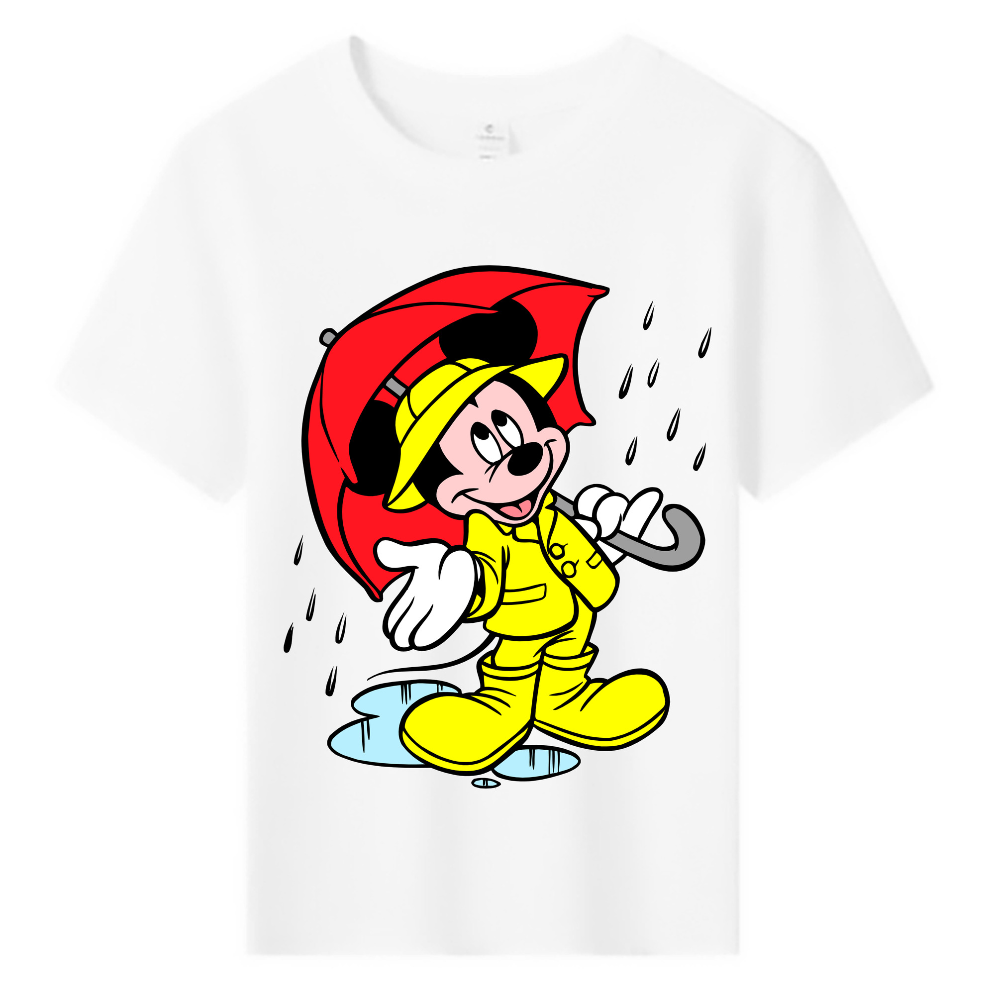 ミッキーマウス Mickey Mouse 綿100％キッズTシャツ（フロントプリント）
