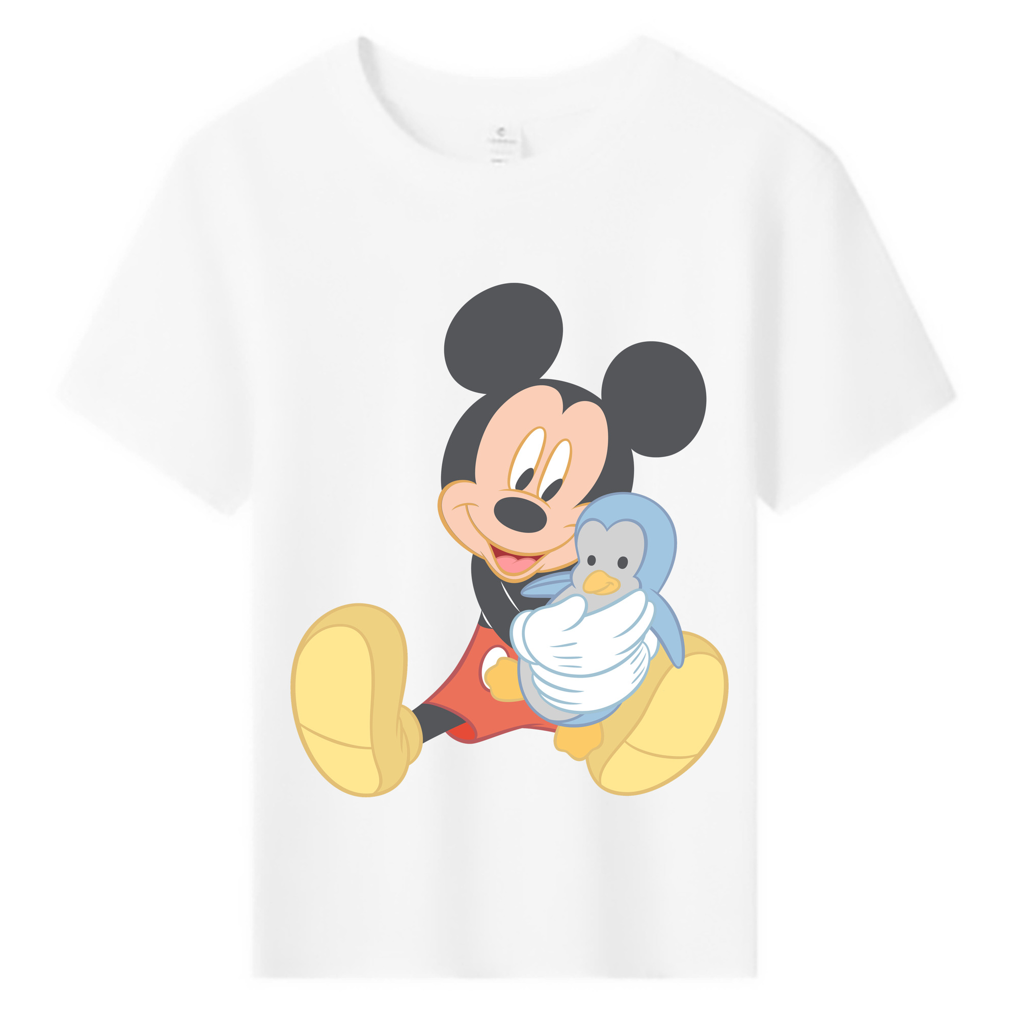 ミッキーマウス Mickey Mouse 綿100％キッズTシャツ（フロントプリント）