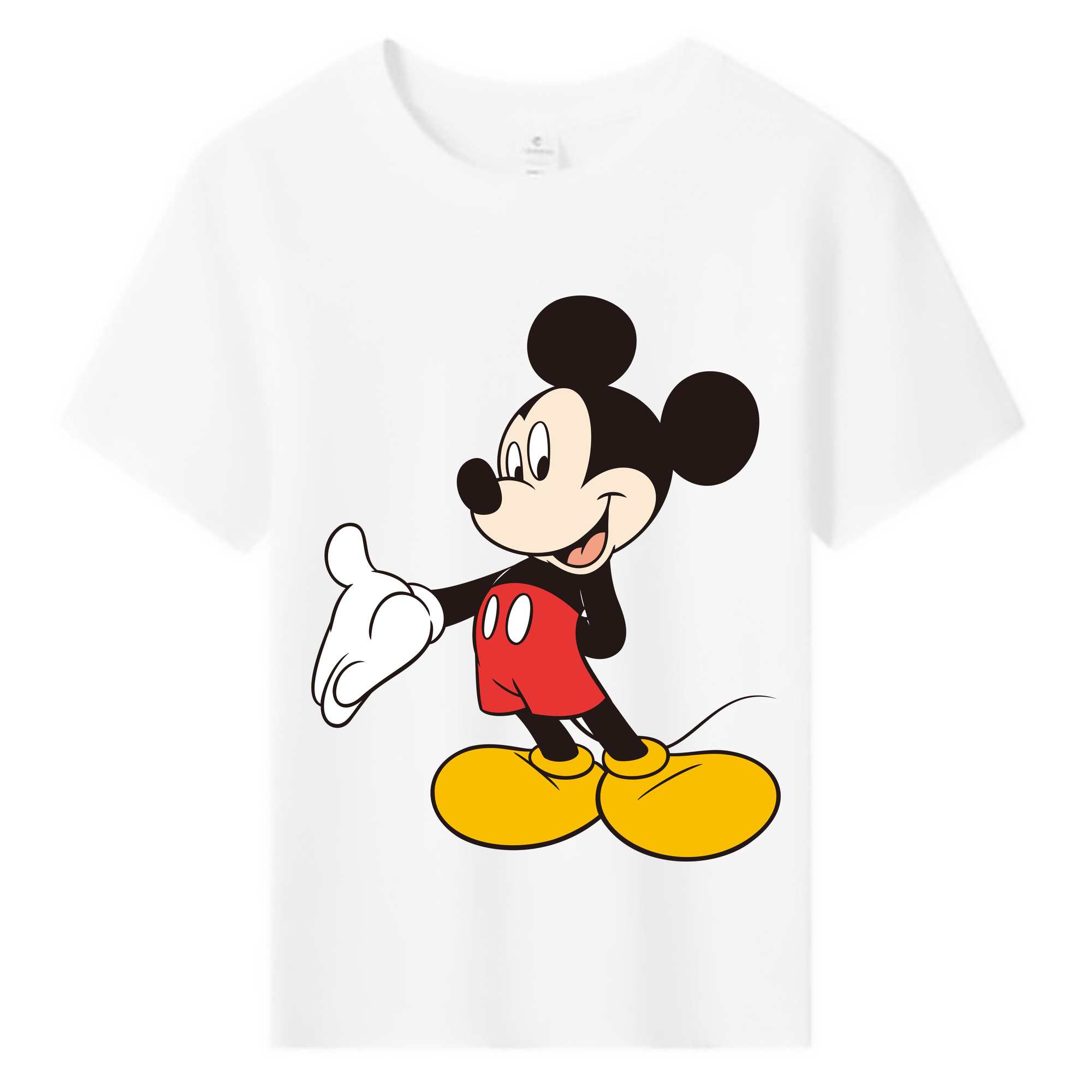 ミッキーマウス Mickey Mouse 綿100％キッズTシャツ（フロントプリント）