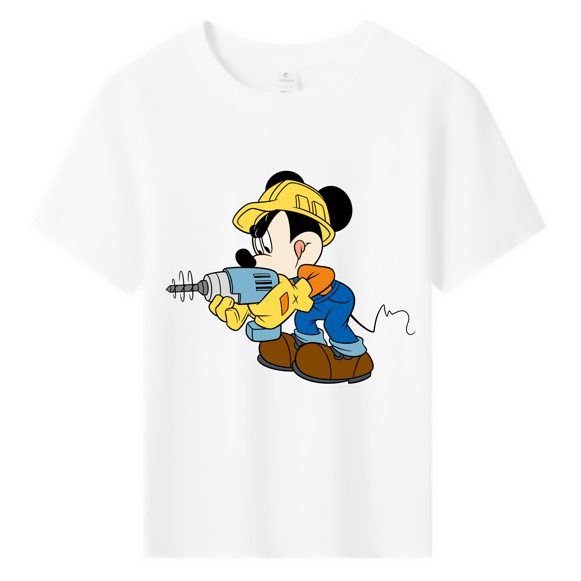 ミッキーマウス Mickey Mouse 綿100％キッズTシャツ（フロントプリント）