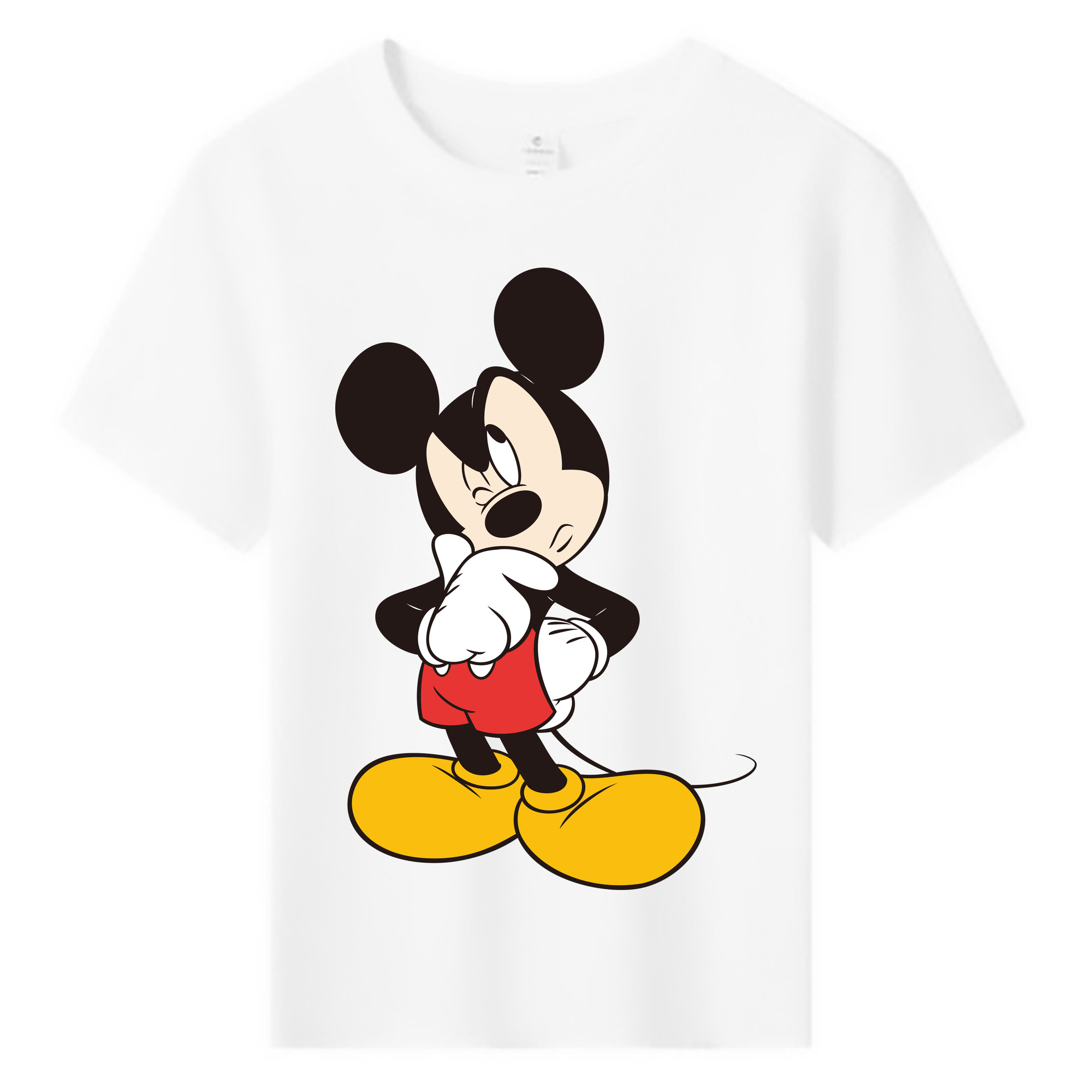 ミッキーマウス Mickey Mouse 綿100％キッズTシャツ（フロントプリント）