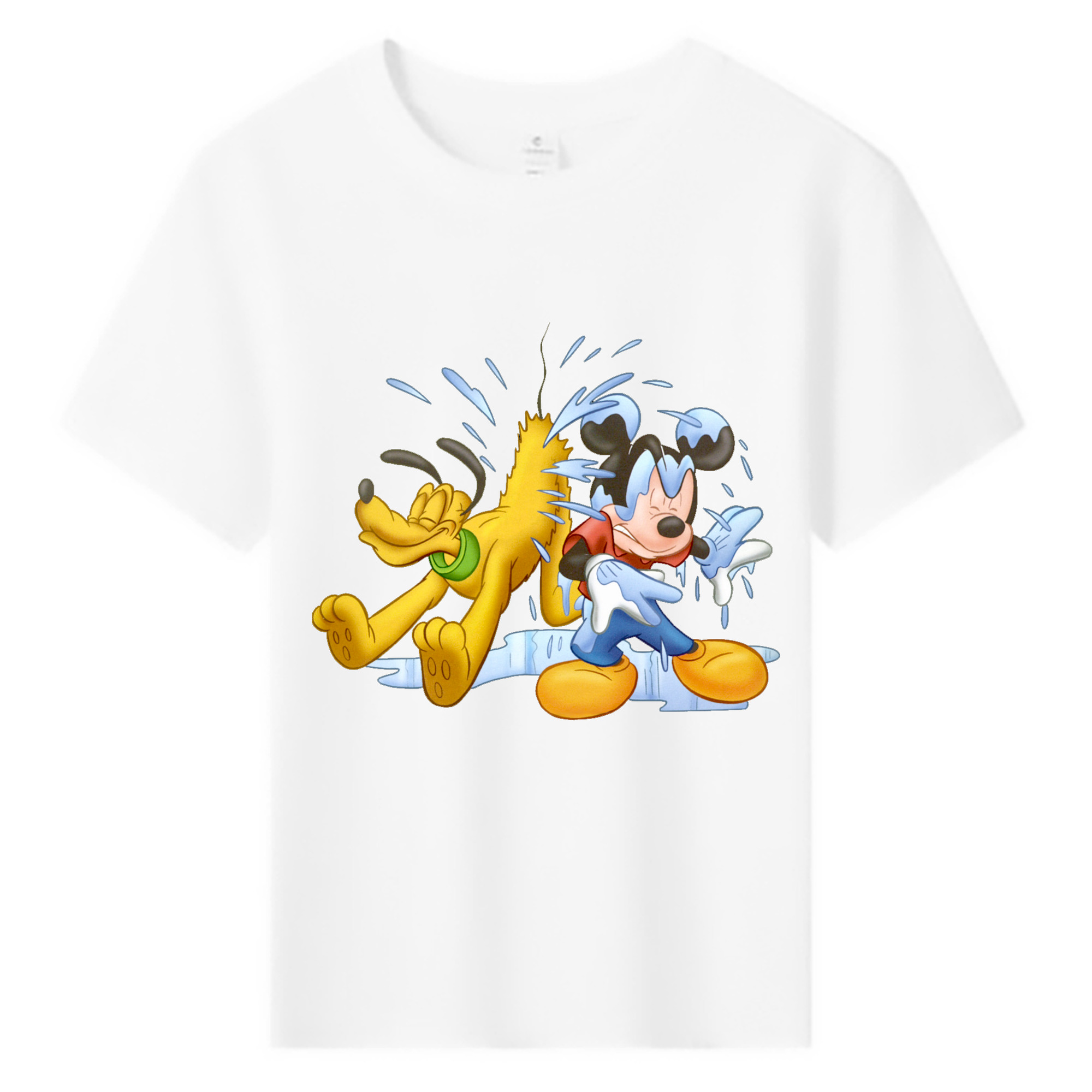 ミッキーマウス Mickey Mouse 綿100％キッズTシャツ（フロントプリント）