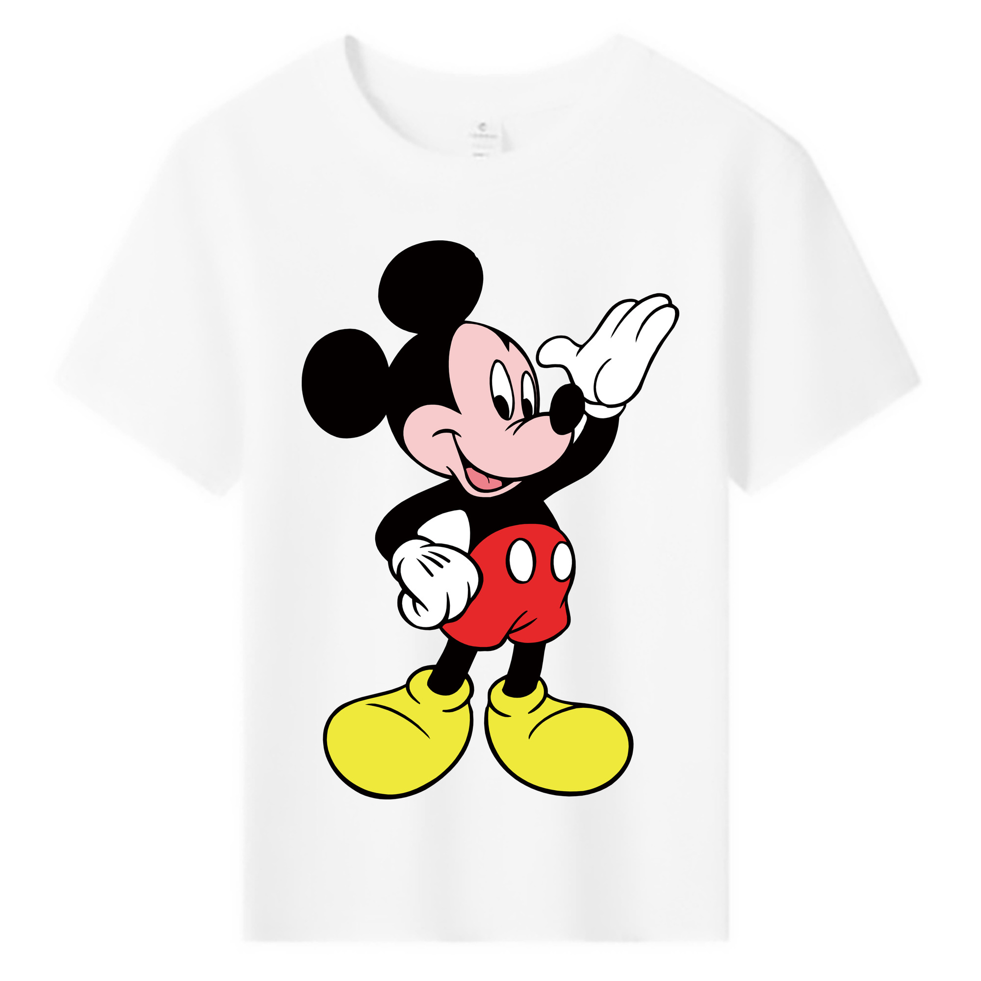 ミッキーマウス Mickey Mouse 綿100％キッズTシャツ（フロントプリント）