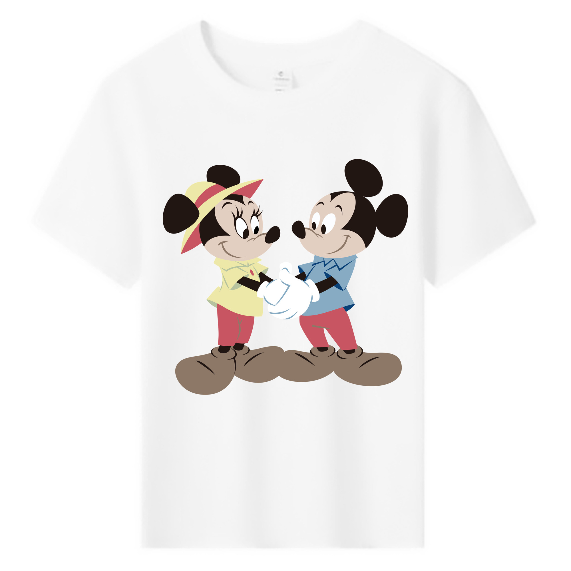 ミッキーマウス Mickey Mouse 綿100％キッズTシャツ（フロントプリント）