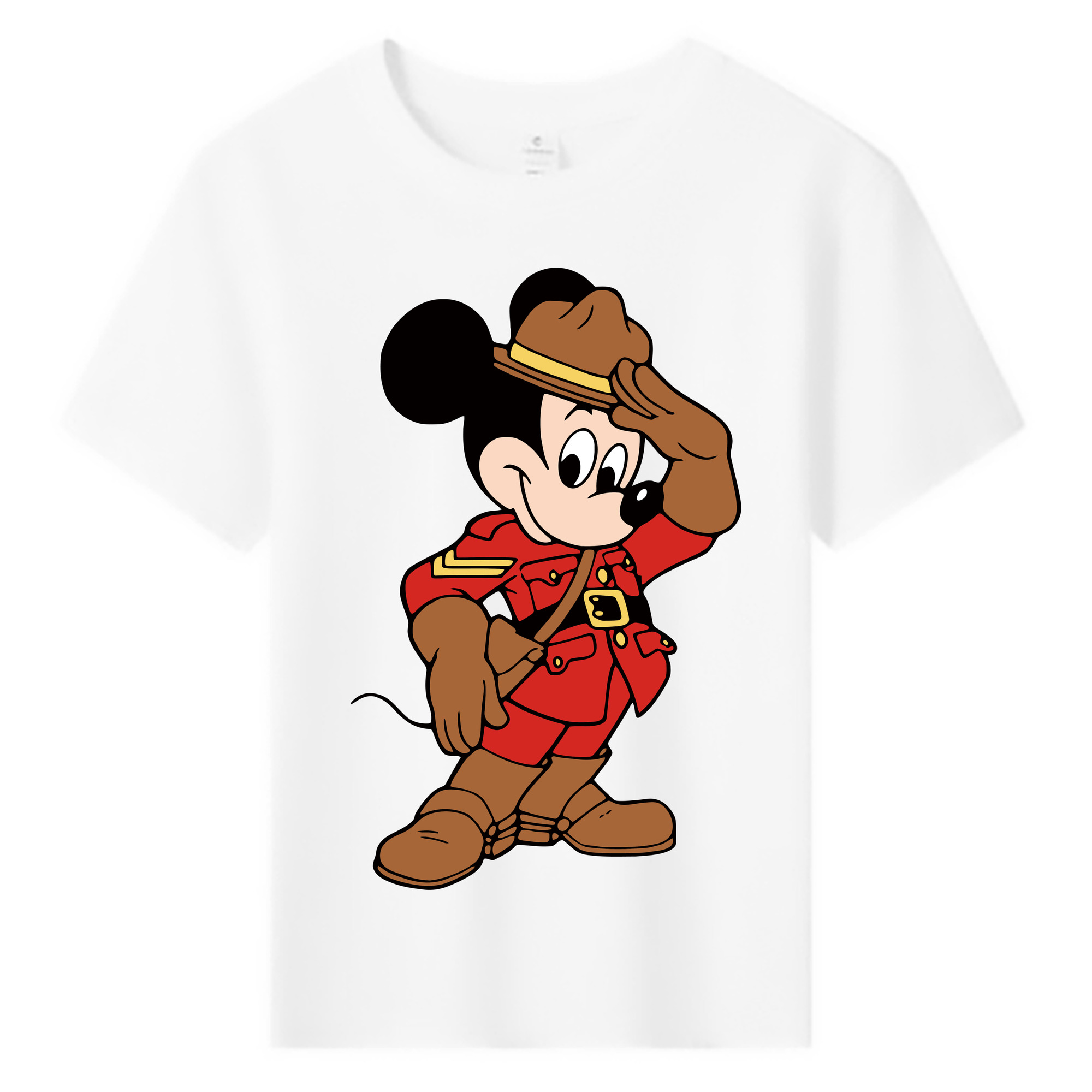 ミッキーマウス Mickey Mouse 綿100％キッズTシャツ（フロントプリント）