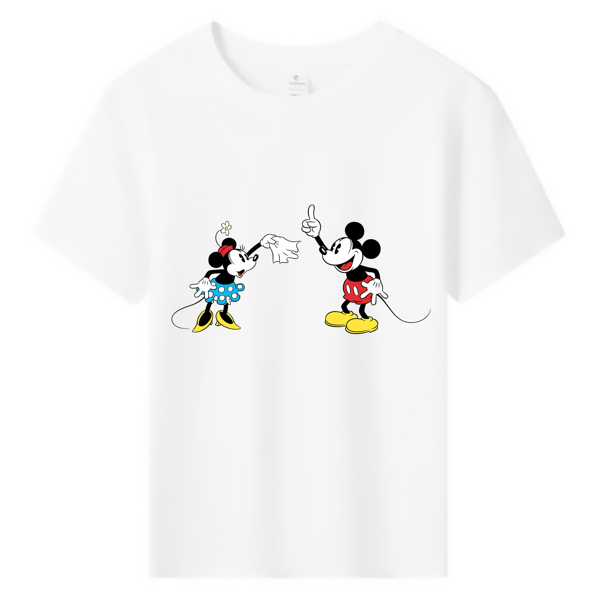 ミッキーマウス Mickey Mouse 綿100％キッズTシャツ（フロントプリント）