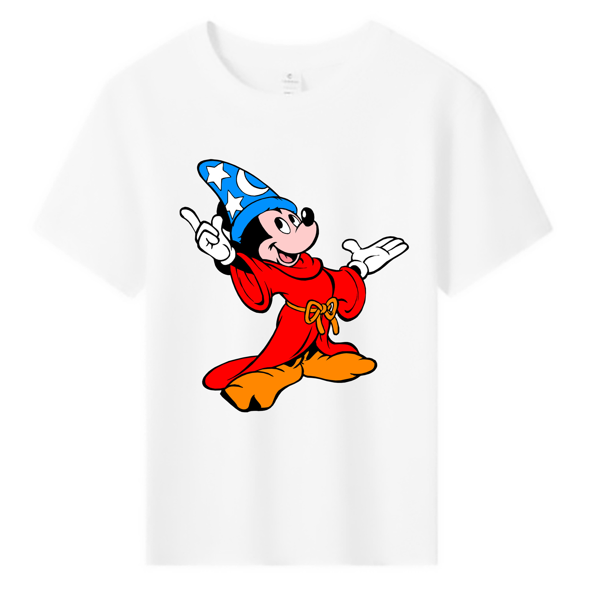 ミッキーマウス Mickey Mouse 綿100％キッズTシャツ（フロントプリント）