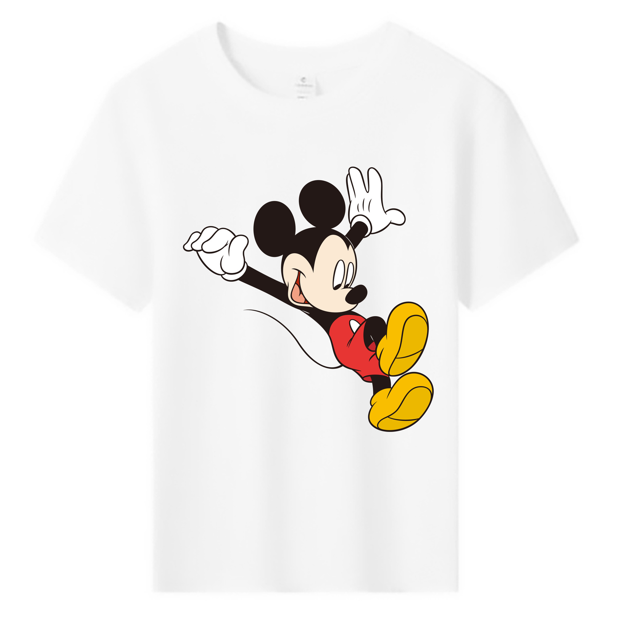 ミッキーマウス Mickey Mouse 綿100％キッズTシャツ（フロントプリント）