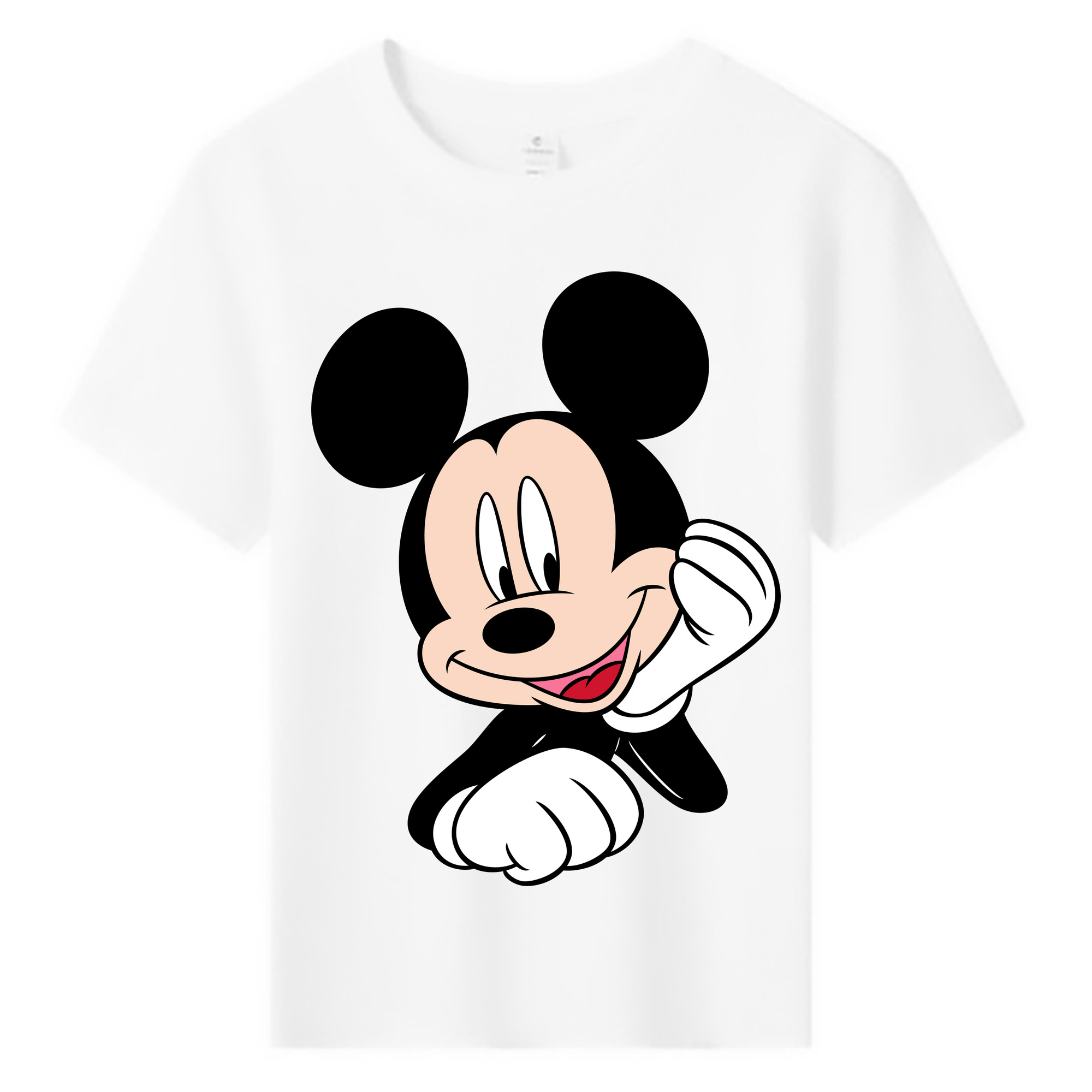 ミッキーマウス Mickey Mouse 綿100％キッズTシャツ（フロントプリント）