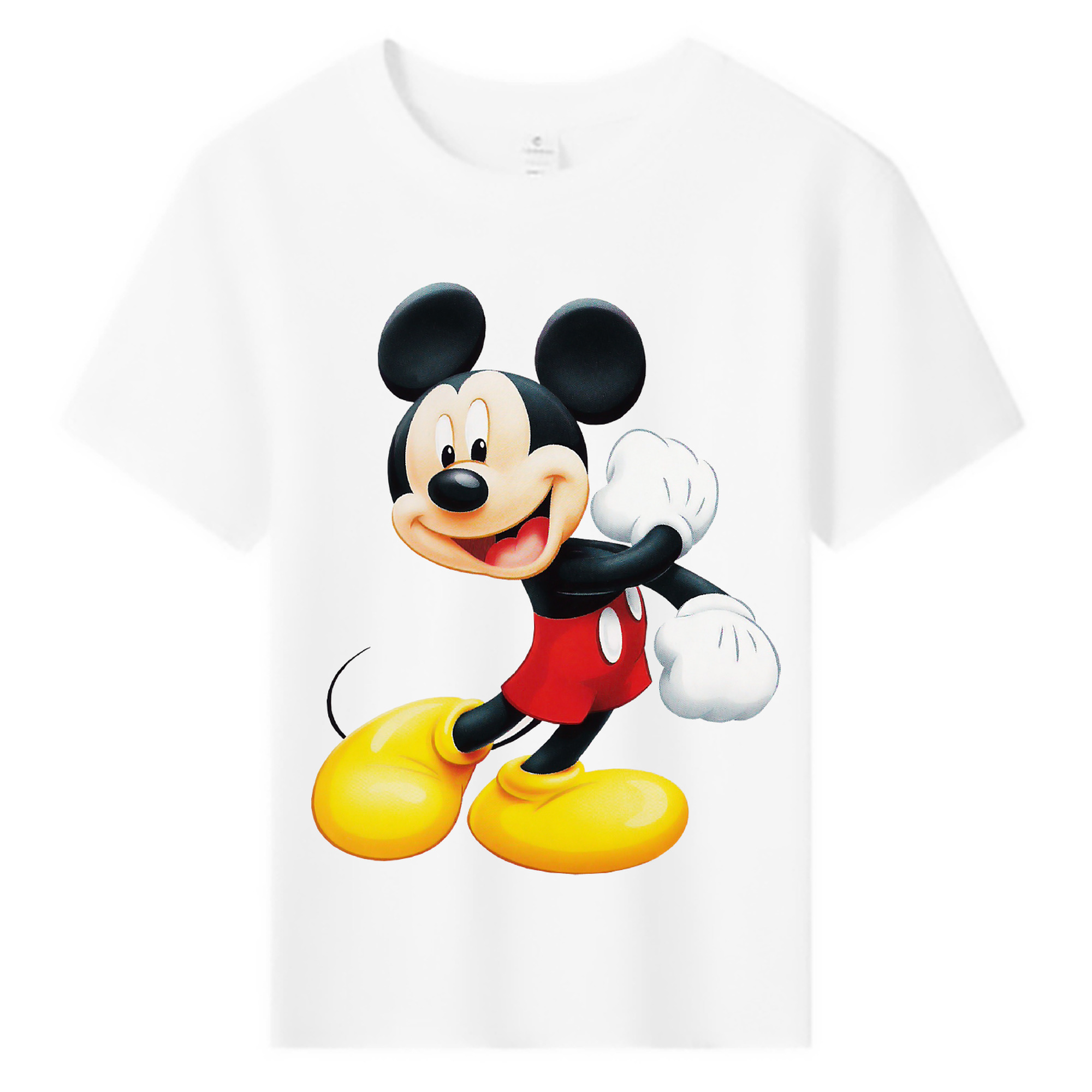ミッキーマウス Mickey Mouse 綿100％キッズTシャツ（フロントプリント）