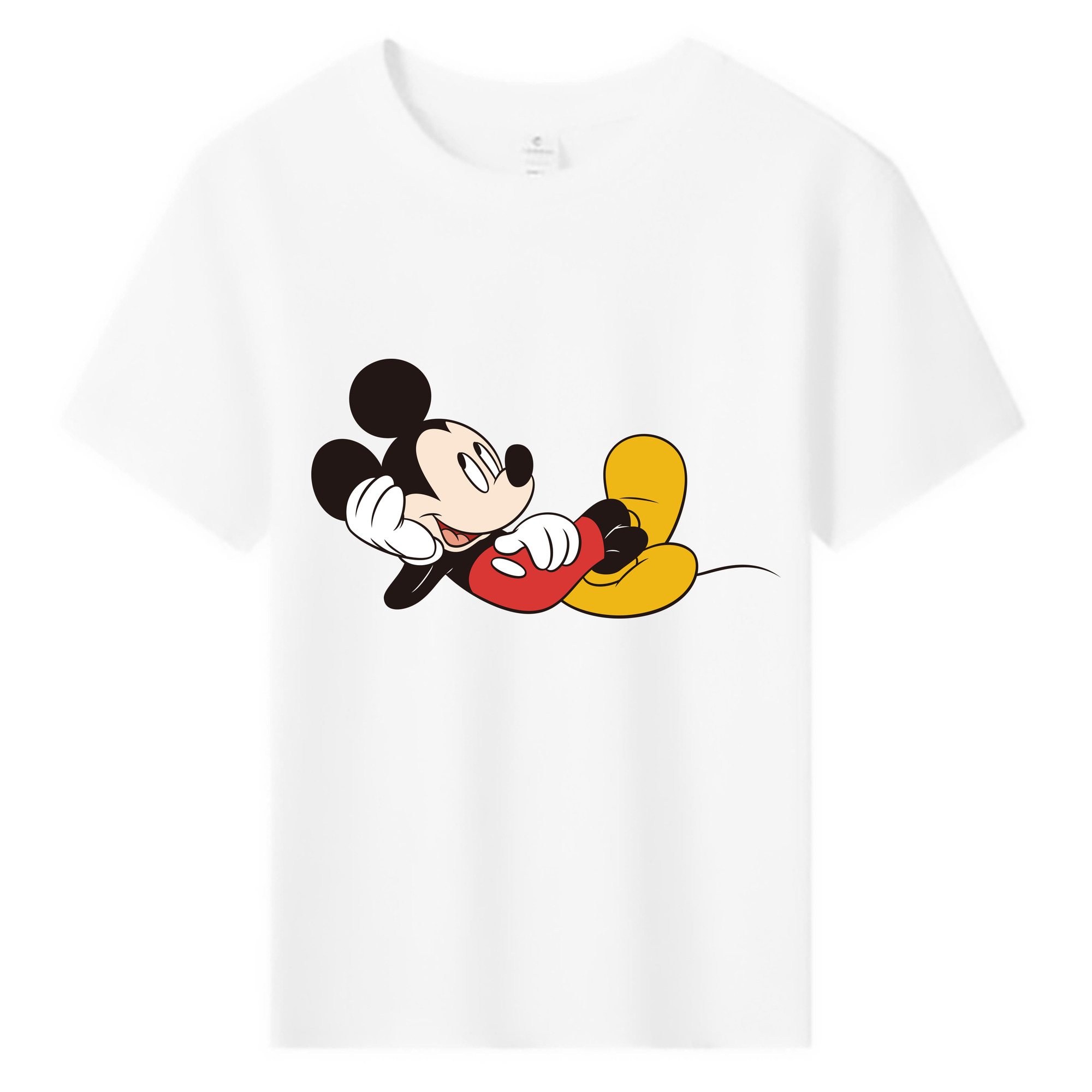 ミッキーマウス Mickey Mouse 綿100％キッズTシャツ（フロントプリント）