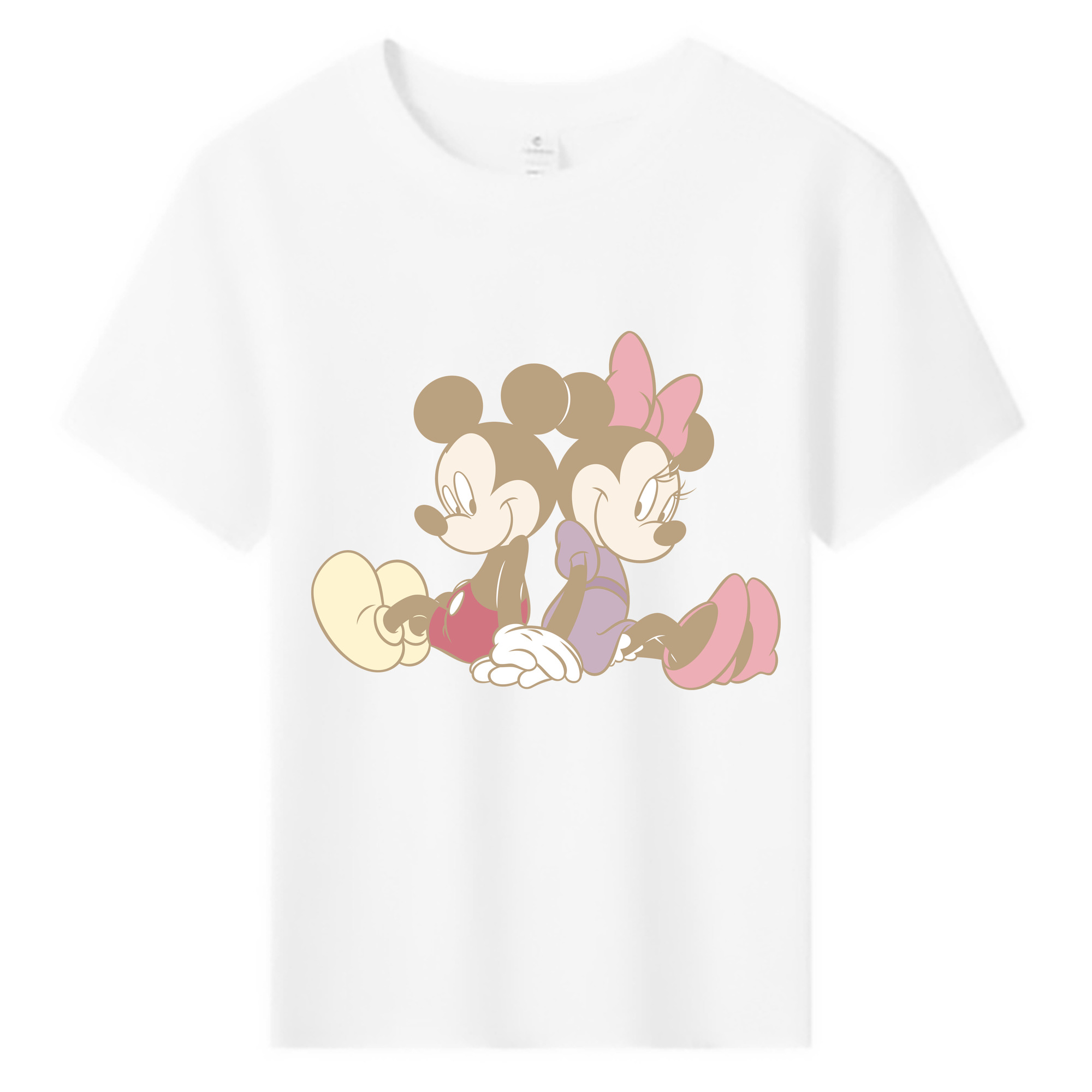 ミッキーマウス Mickey Mouse 綿100％キッズTシャツ（フロントプリント）