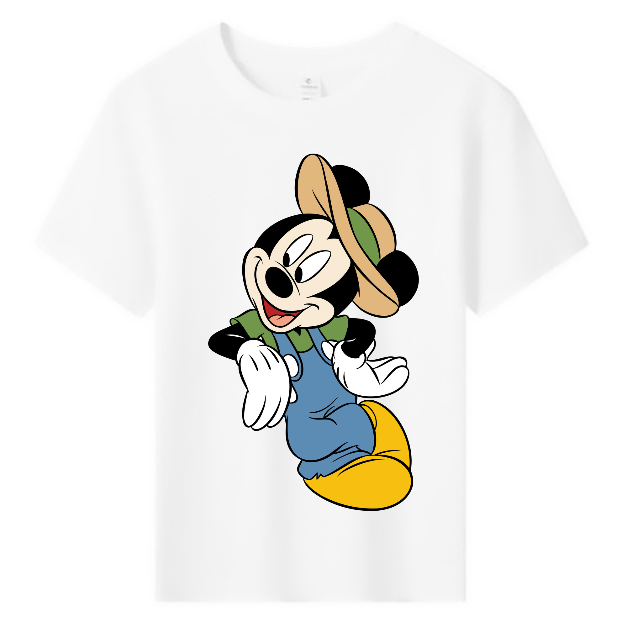 ミッキーマウス Mickey Mouse 綿100％キッズTシャツ（フロントプリント）