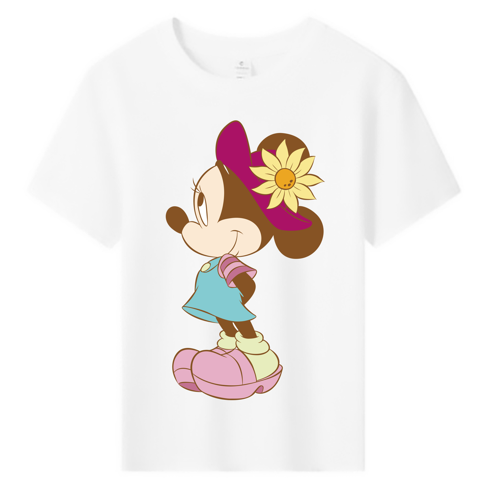 ミッキーマウス Mickey Mouse 綿100％キッズTシャツ（フロントプリント）