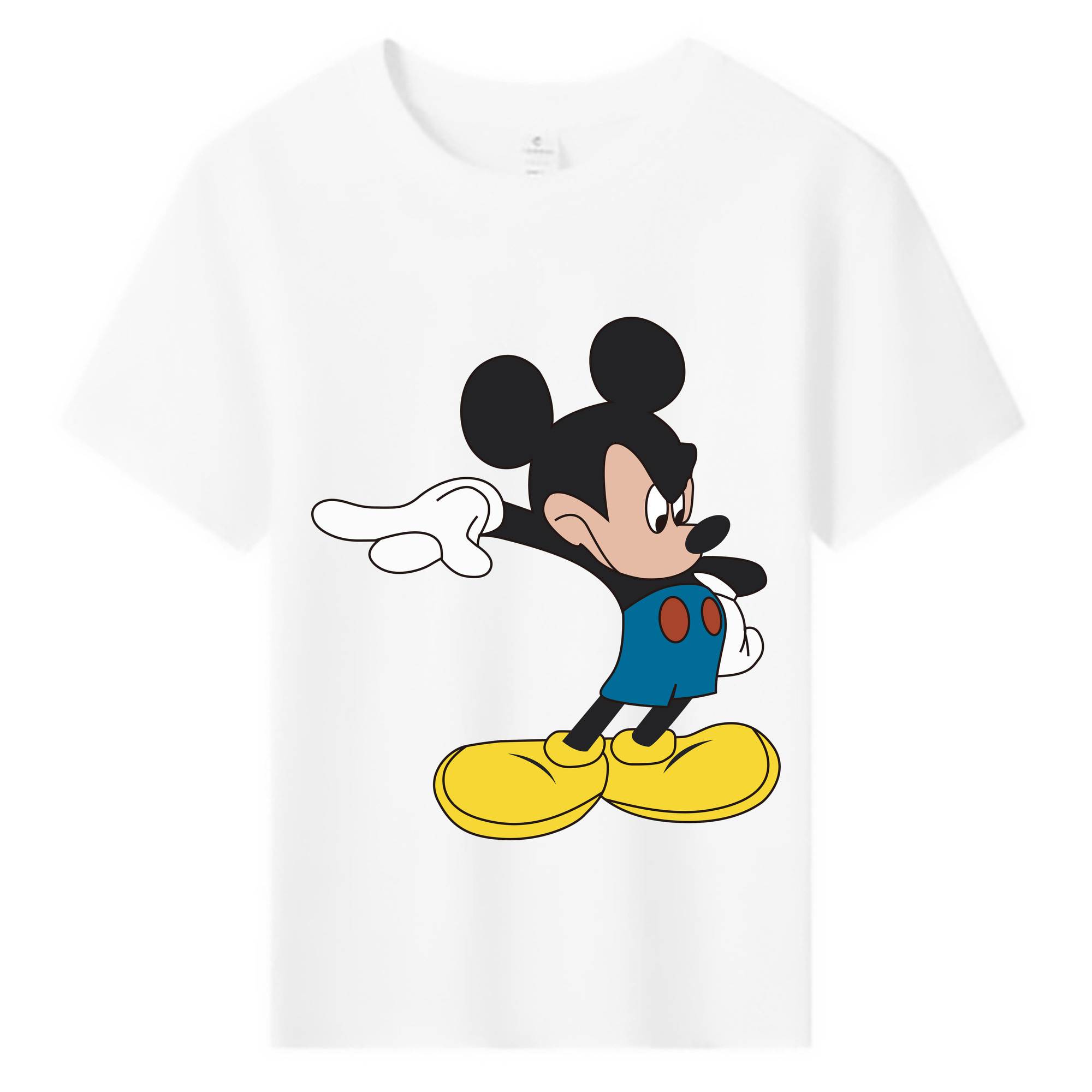 ミッキーマウス Mickey Mouse 綿100％キッズTシャツ（フロントプリント）