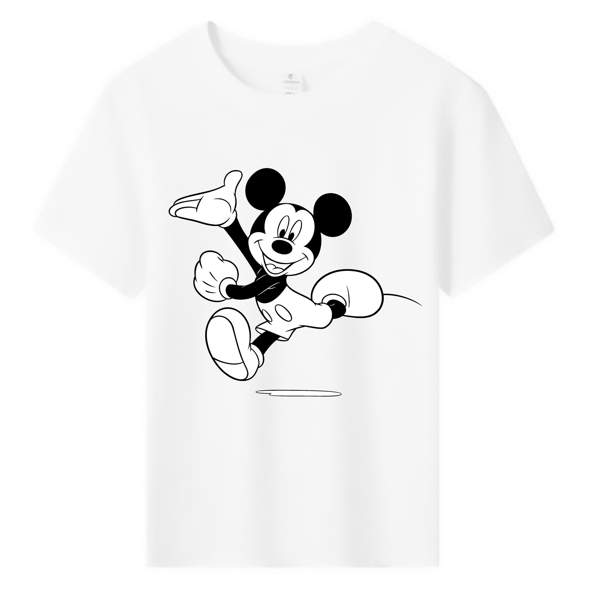 ミッキーマウス Mickey Mouse 綿100％キッズTシャツ（フロントプリント）