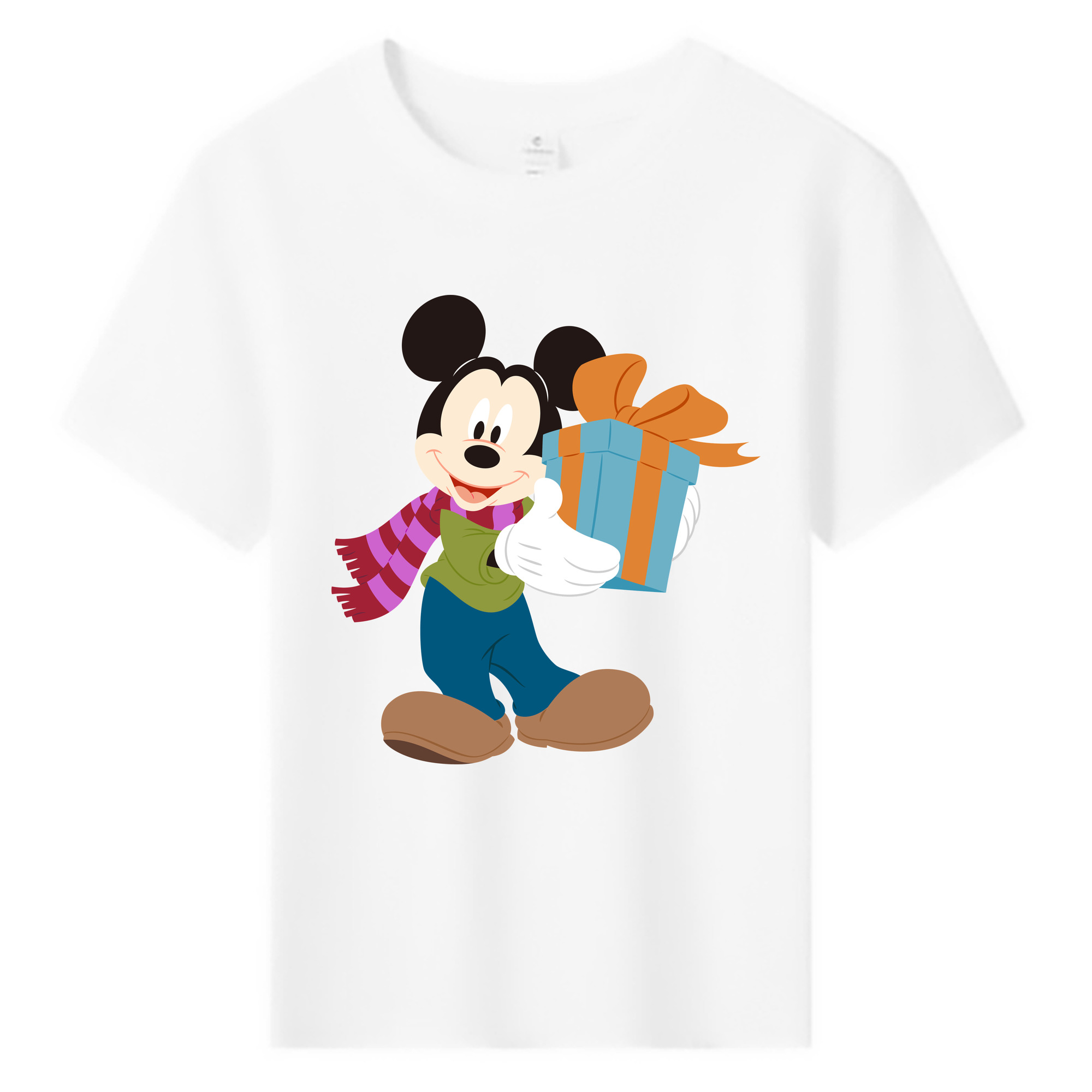 ミッキーマウス Mickey Mouse 綿100％キッズTシャツ（フロントプリント）