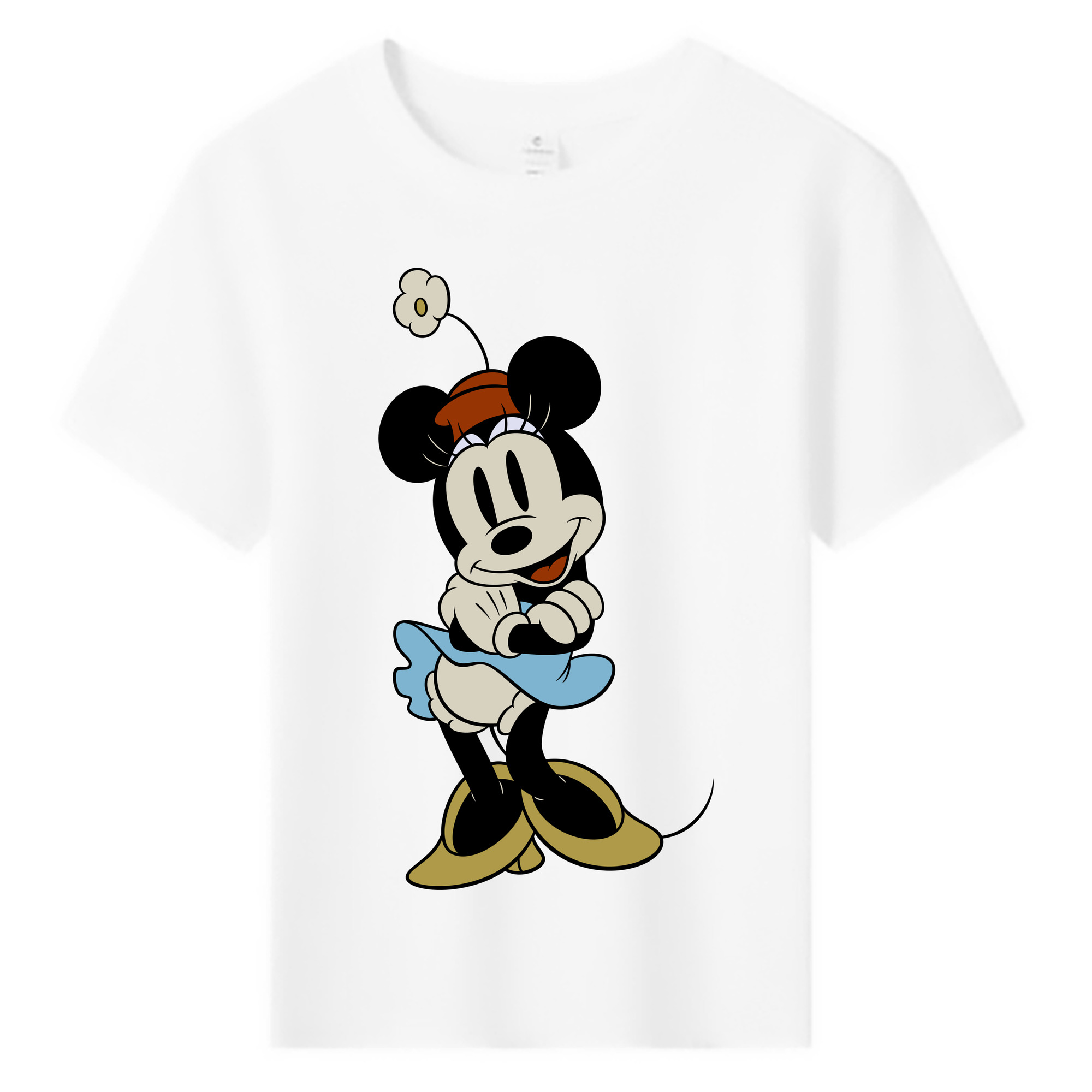 ミッキーマウス Mickey Mouse 綿100％キッズTシャツ（フロントプリント）