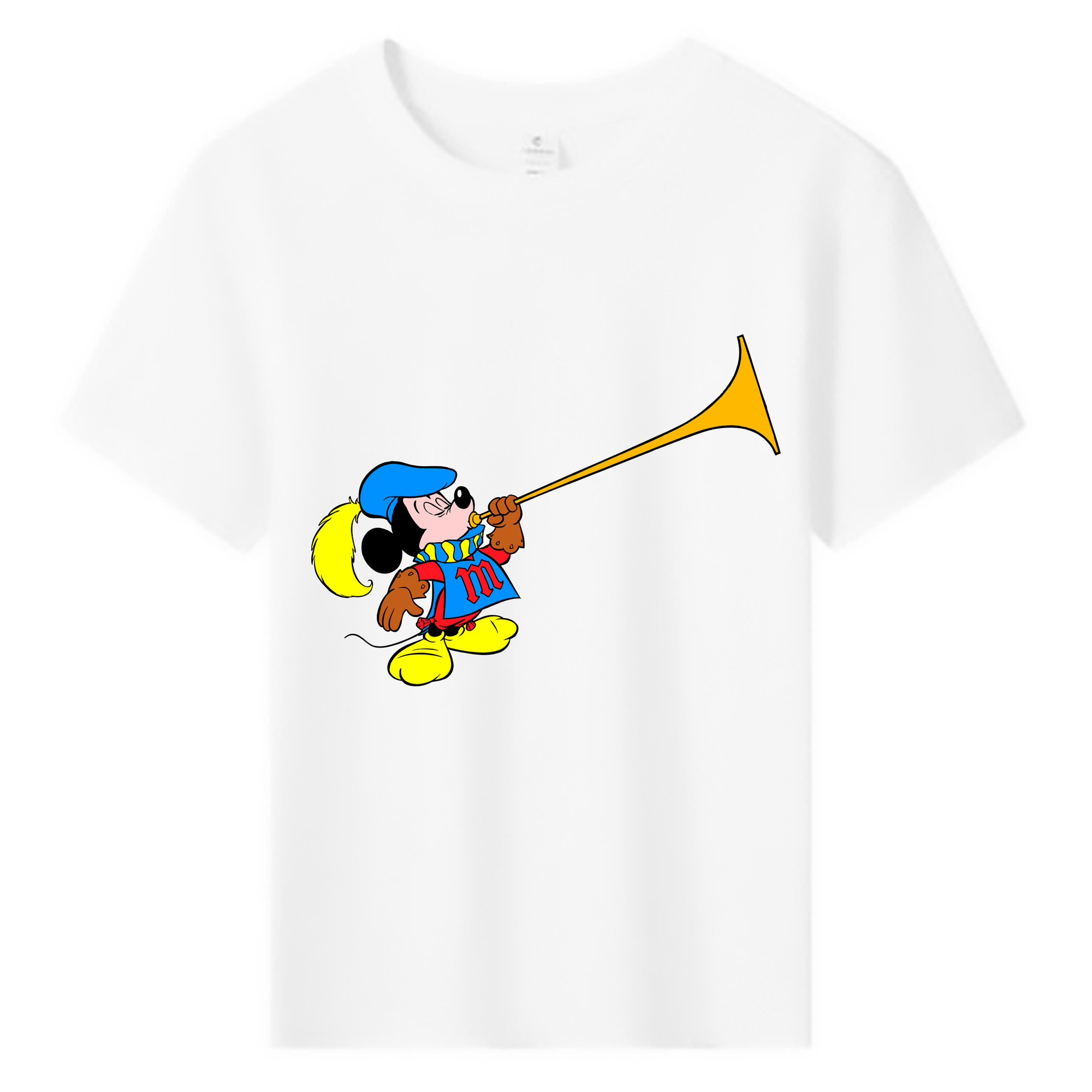 ミッキーマウス Mickey Mouse 綿100％キッズTシャツ（フロントプリント）