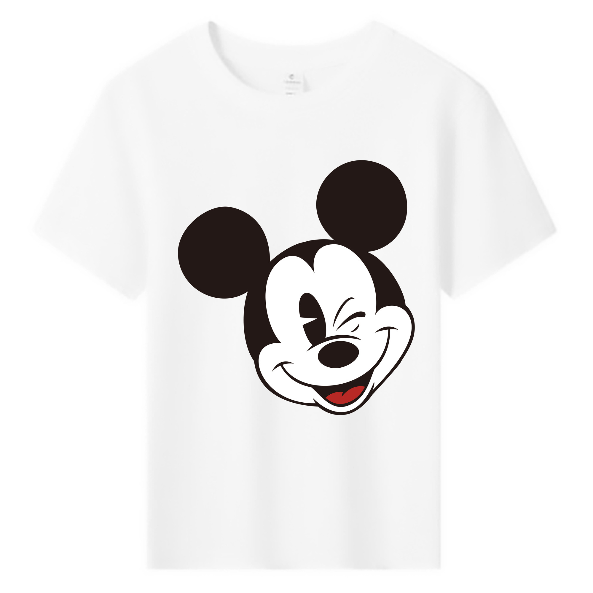 ミッキーマウス Mickey Mouse 綿100％キッズTシャツ（フロントプリント）