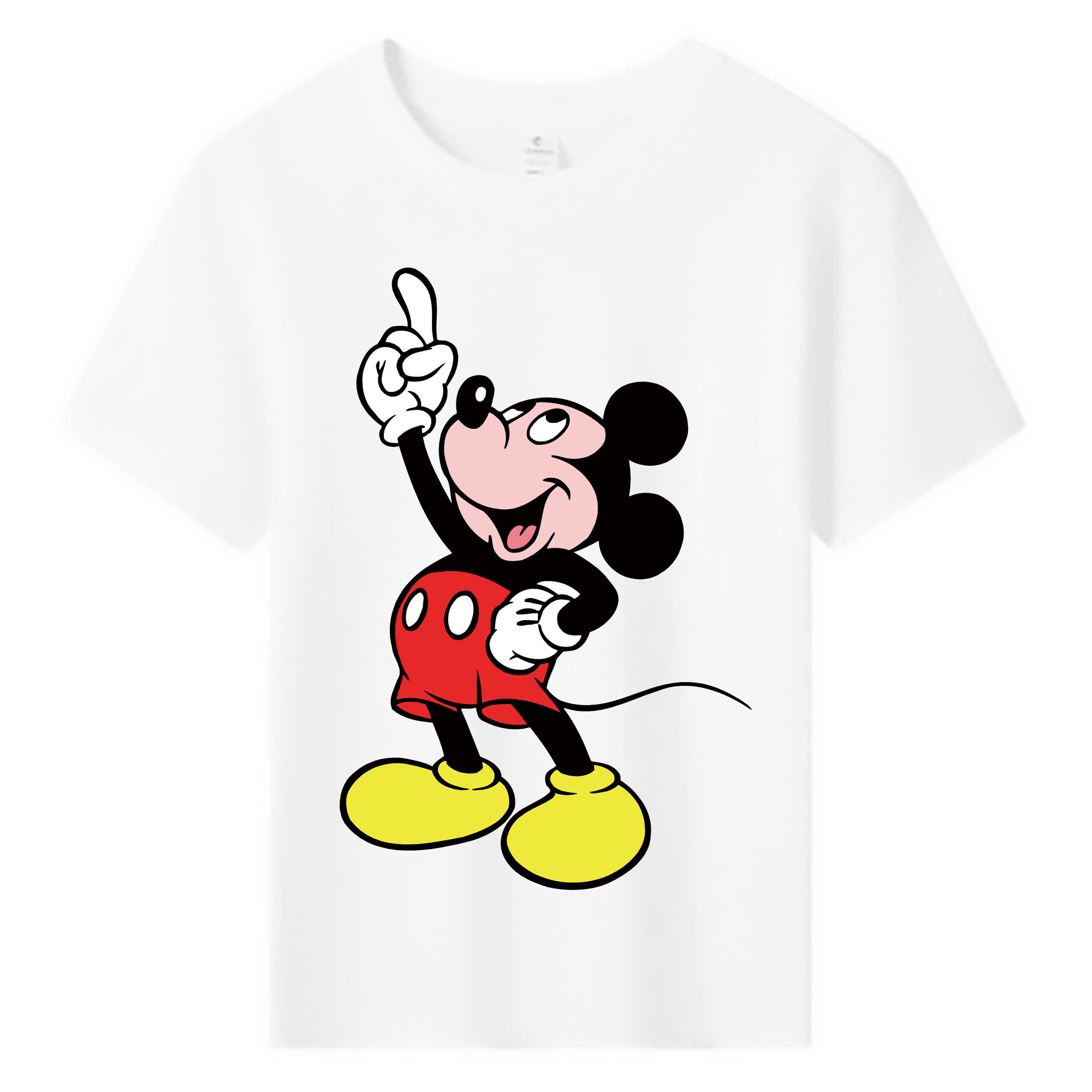 ミッキーマウス Mickey Mouse 綿100％キッズTシャツ（フロントプリント）