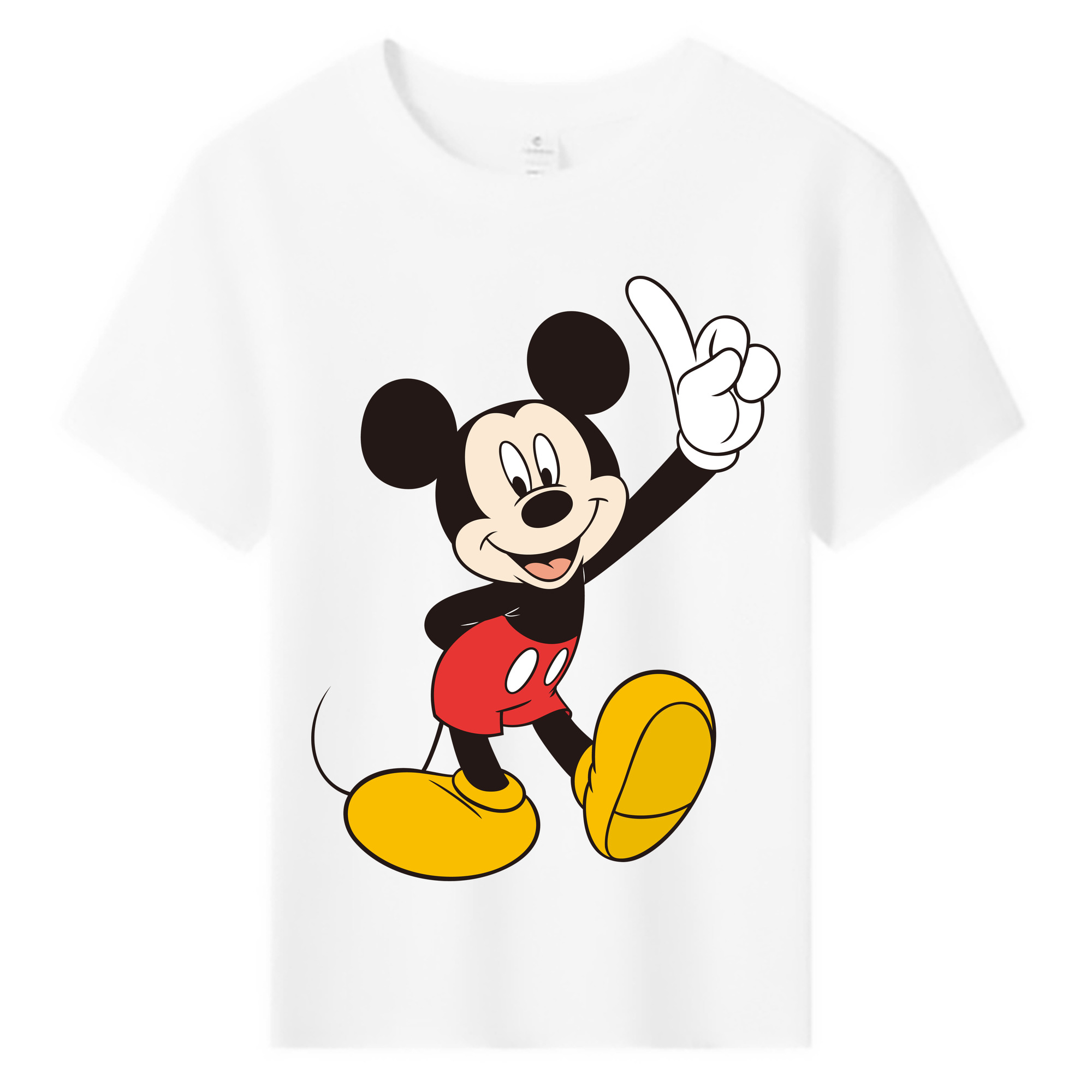 ミッキーマウス Mickey Mouse 綿100％キッズTシャツ（フロントプリント）