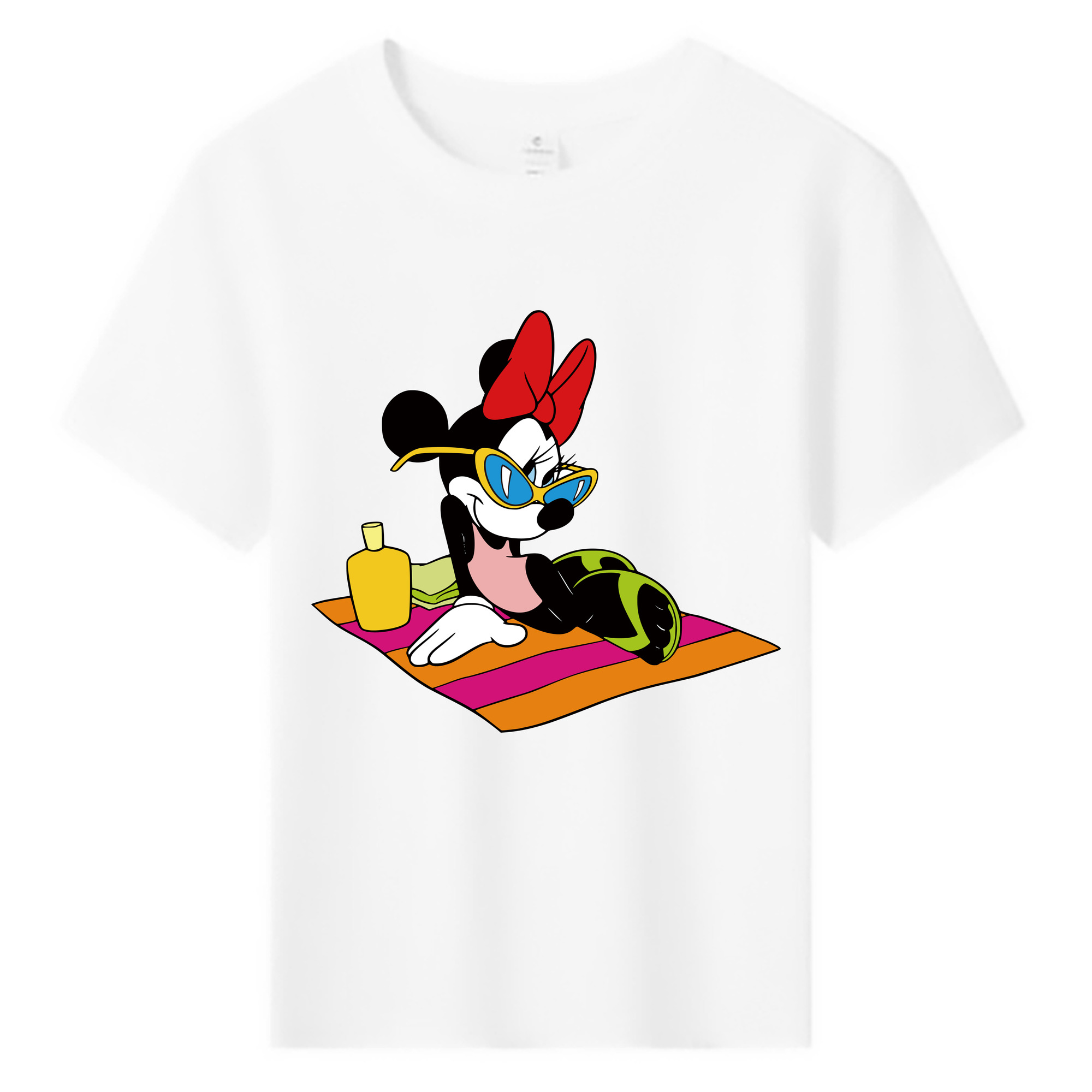 ミッキーマウス Mickey Mouse 綿100％キッズTシャツ（フロントプリント）