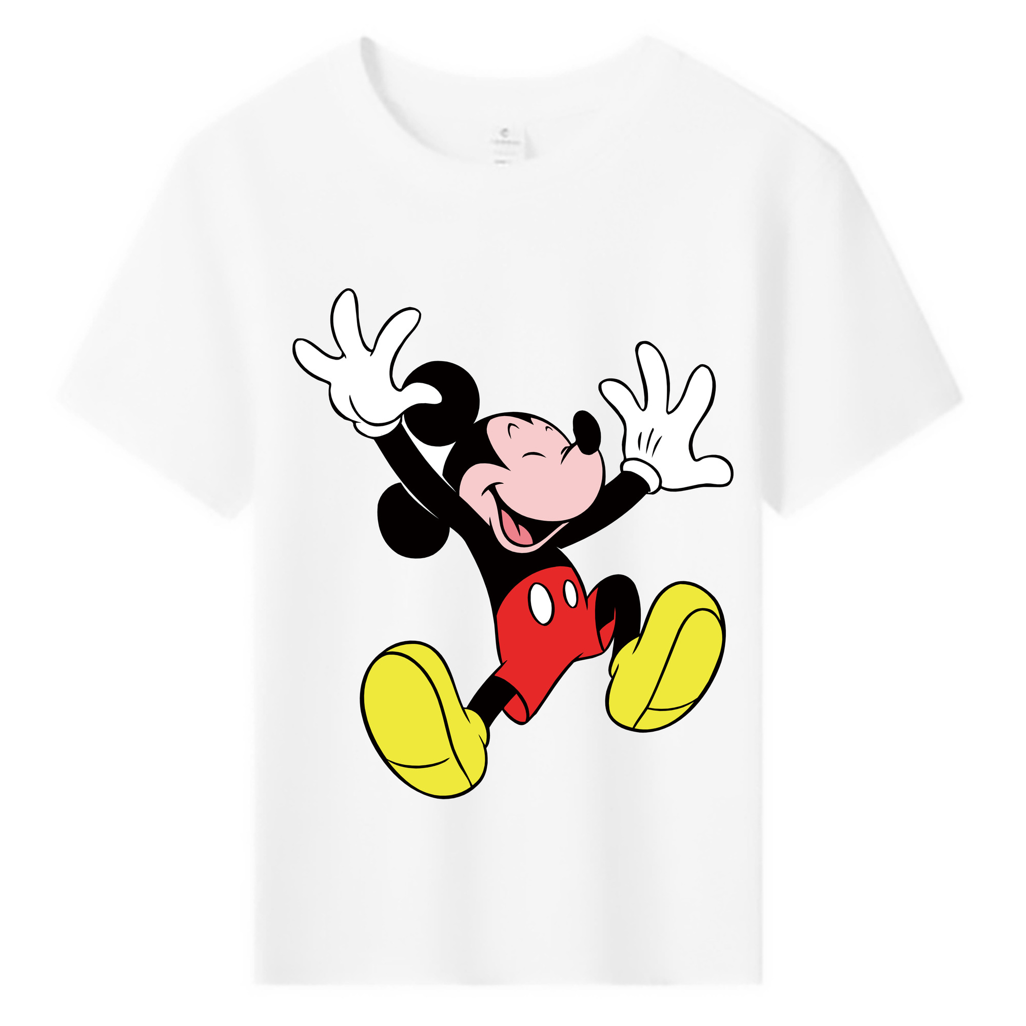 ミッキーマウス Mickey Mouse 綿100％キッズTシャツ（フロントプリント）