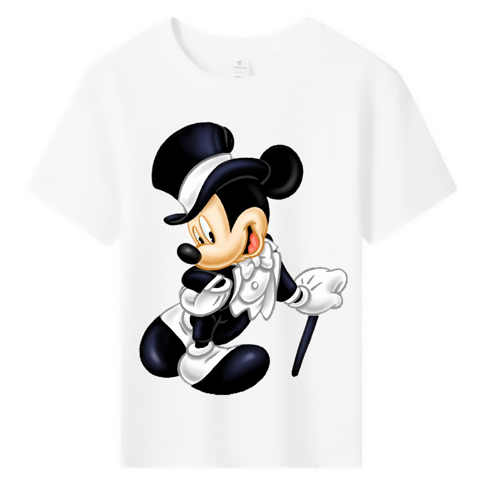 ミッキーマウス Mickey Mouse 綿100％キッズTシャツ（フロントプリント）