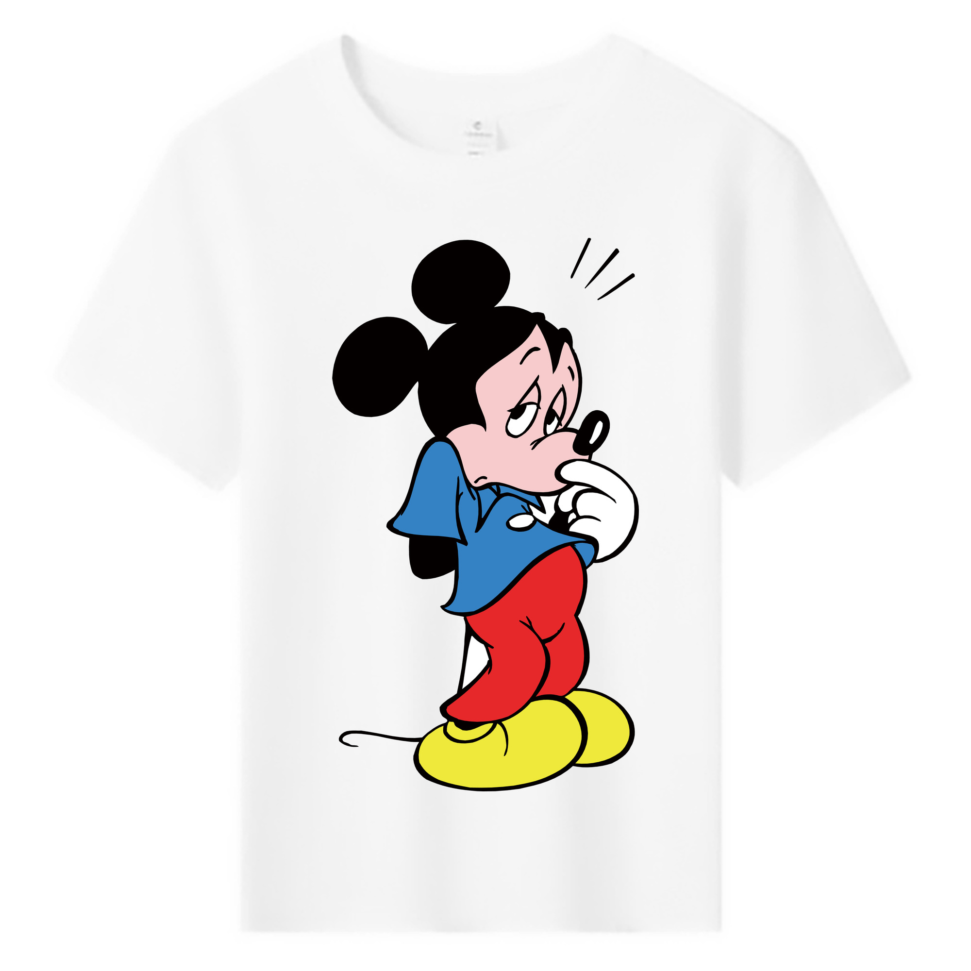 ミッキーマウス Mickey Mouse 綿100％キッズTシャツ（フロントプリント）