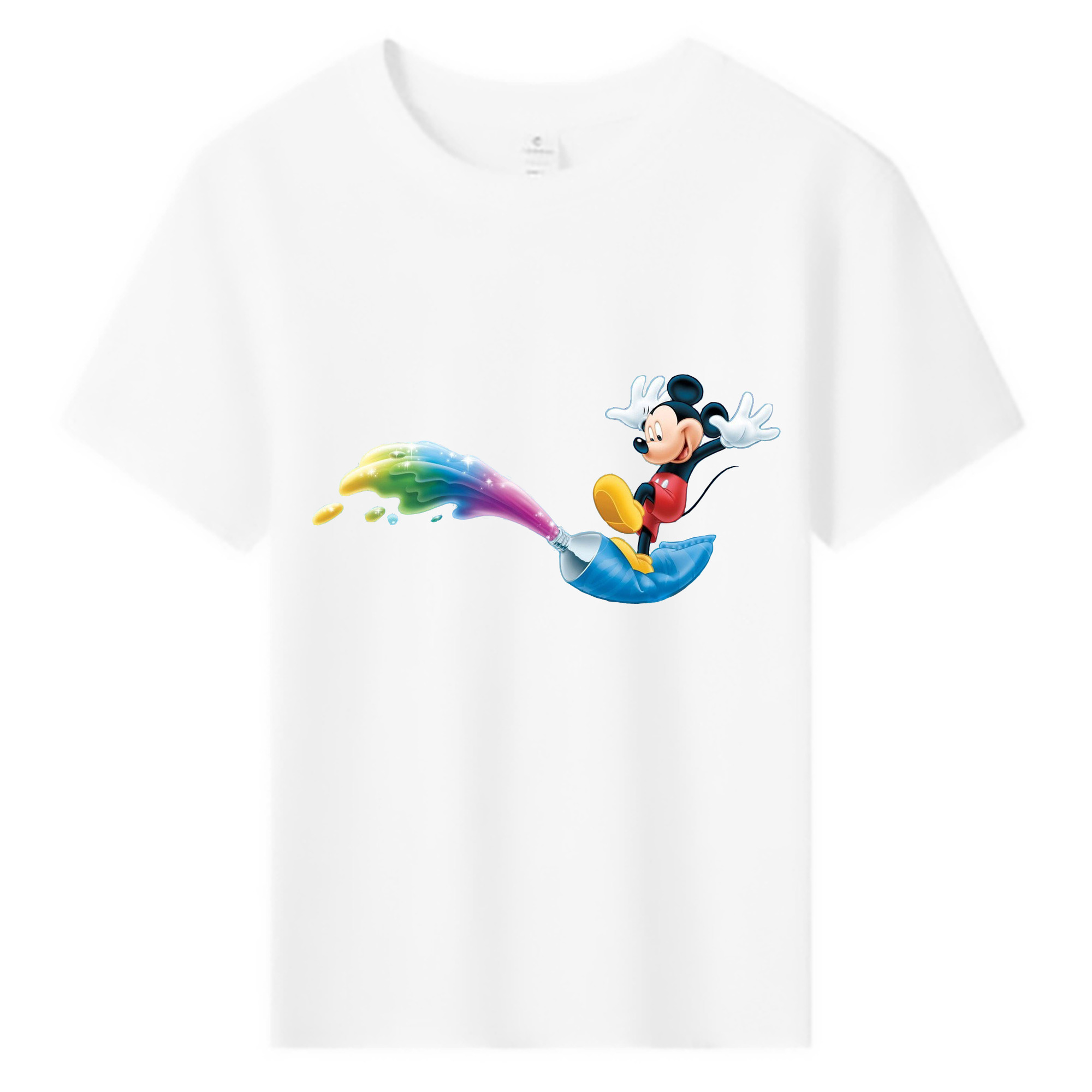 ミッキーマウス Mickey Mouse 綿100％キッズTシャツ（フロントプリント）
