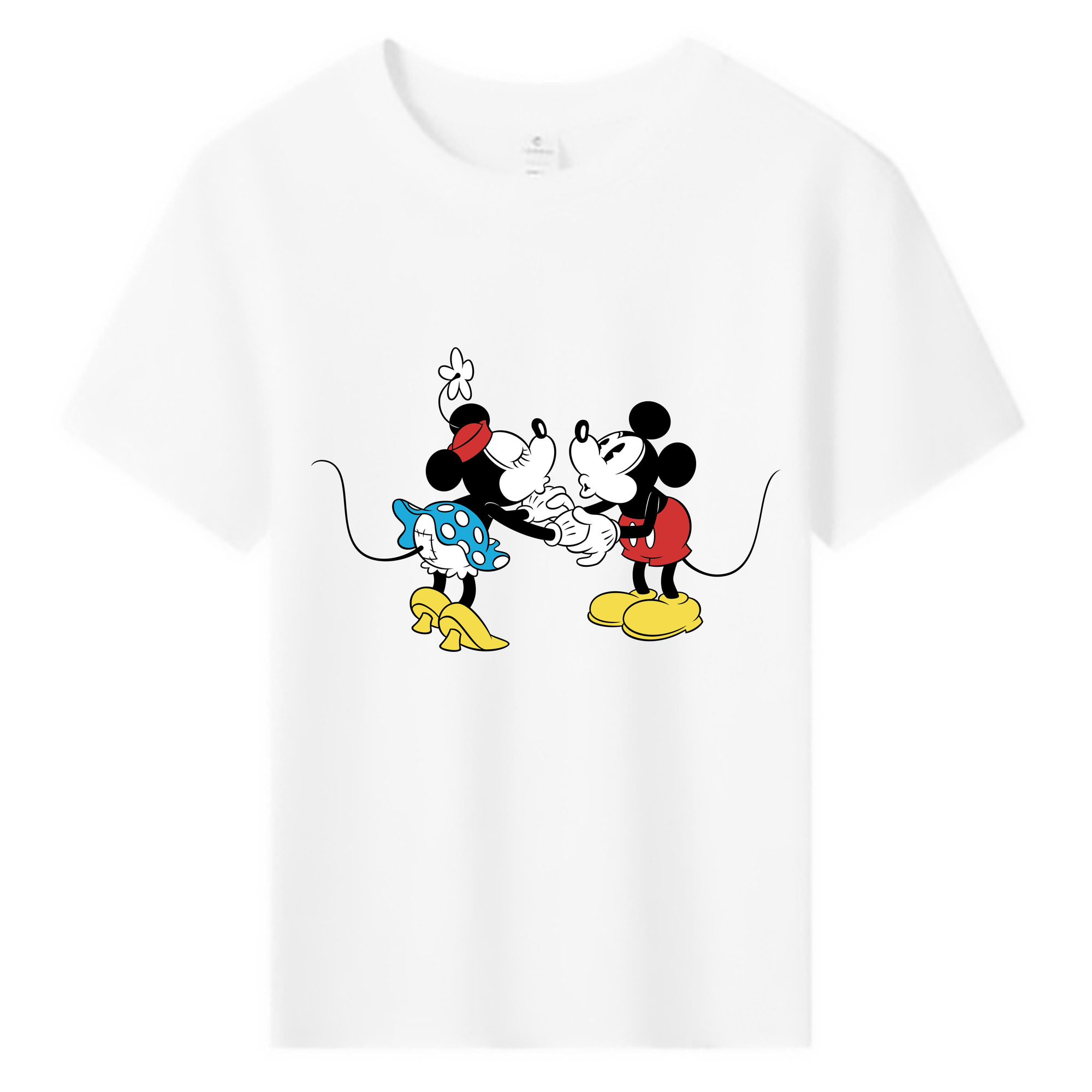 ミッキーマウス Mickey Mouse 綿100％キッズTシャツ（フロントプリント）