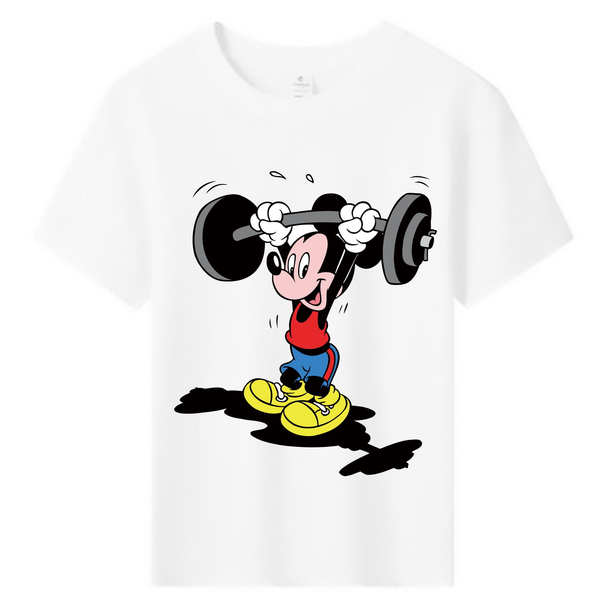 ミッキーマウス Mickey Mouse 綿100％キッズTシャツ（フロントプリント）
