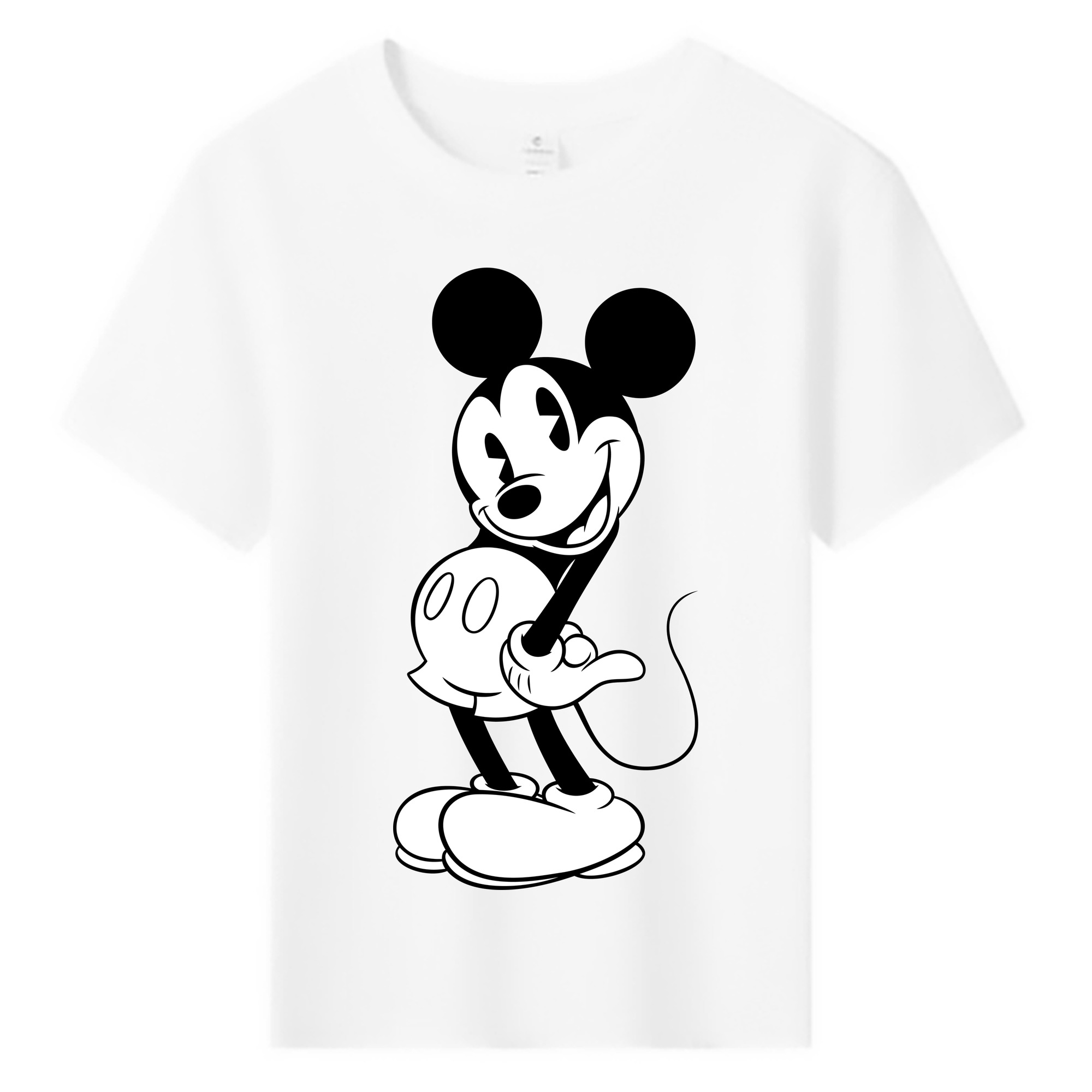 ミッキーマウス Mickey Mouse 綿100％キッズTシャツ（フロントプリント）