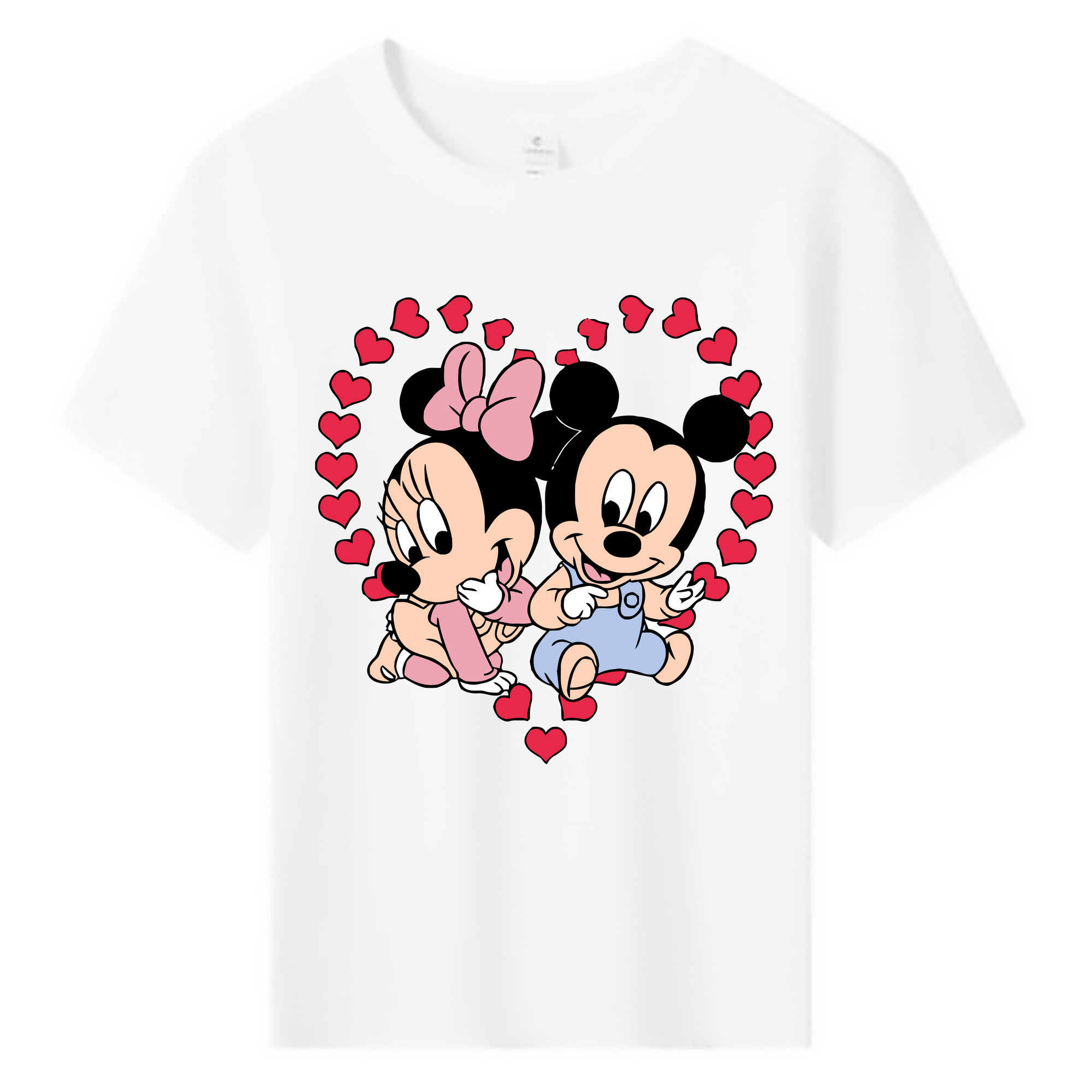 ミッキーマウス Mickey Mouse 綿100％キッズTシャツ（フロントプリント）