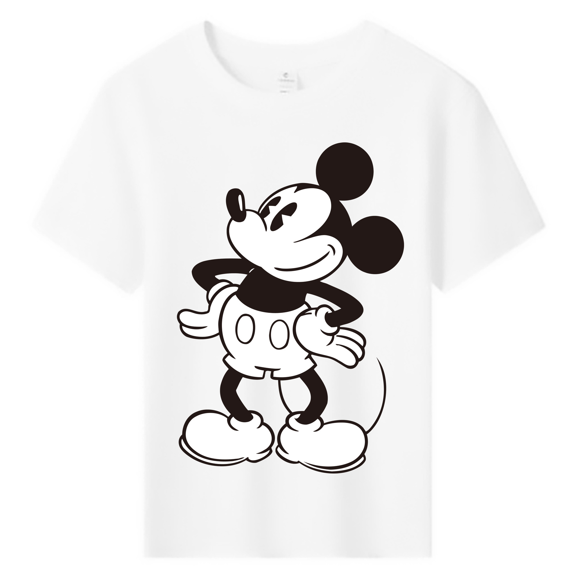 ミッキーマウス Mickey Mouse 綿100％キッズTシャツ（フロントプリント）