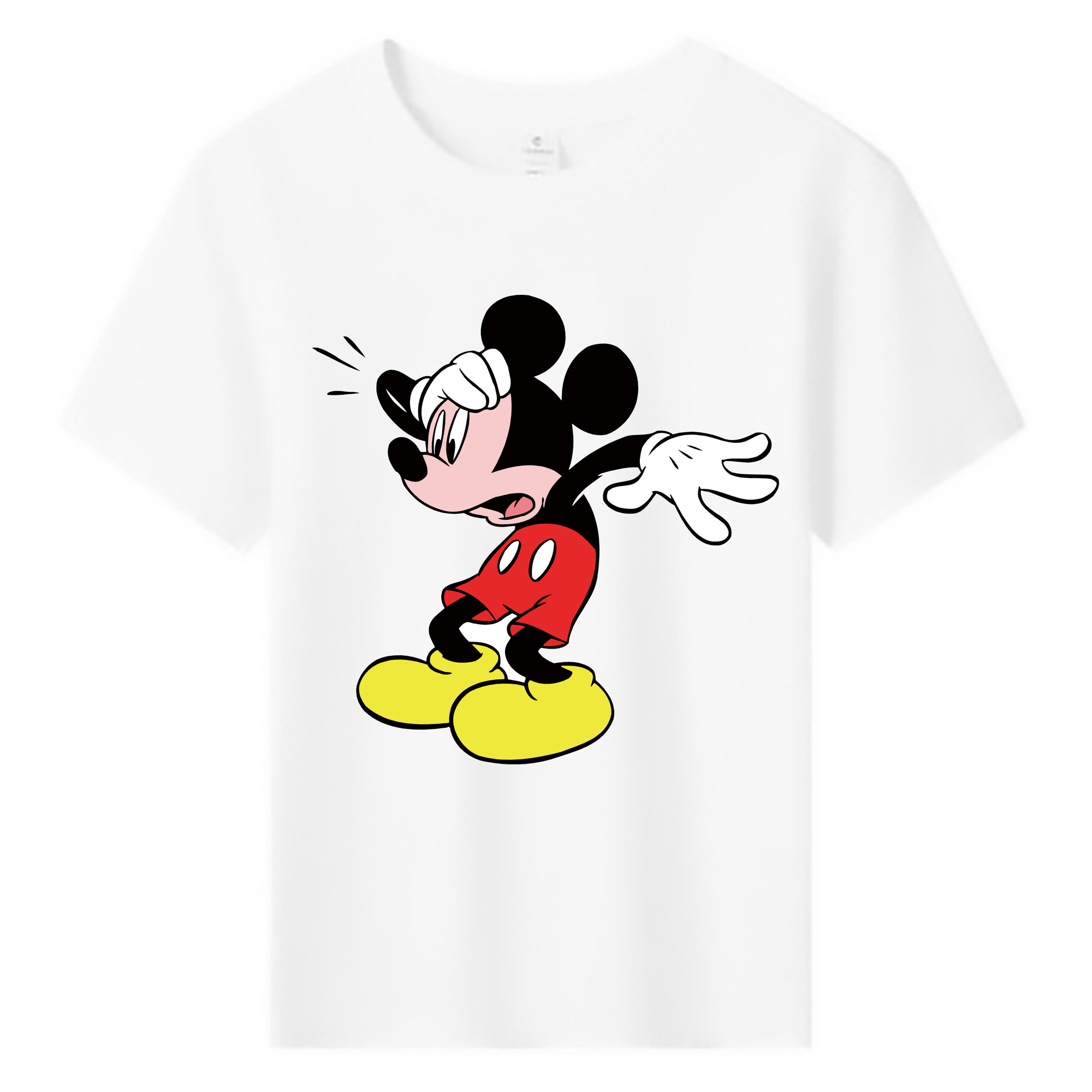 ミッキーマウス Mickey Mouse 綿100％キッズTシャツ（フロントプリント）