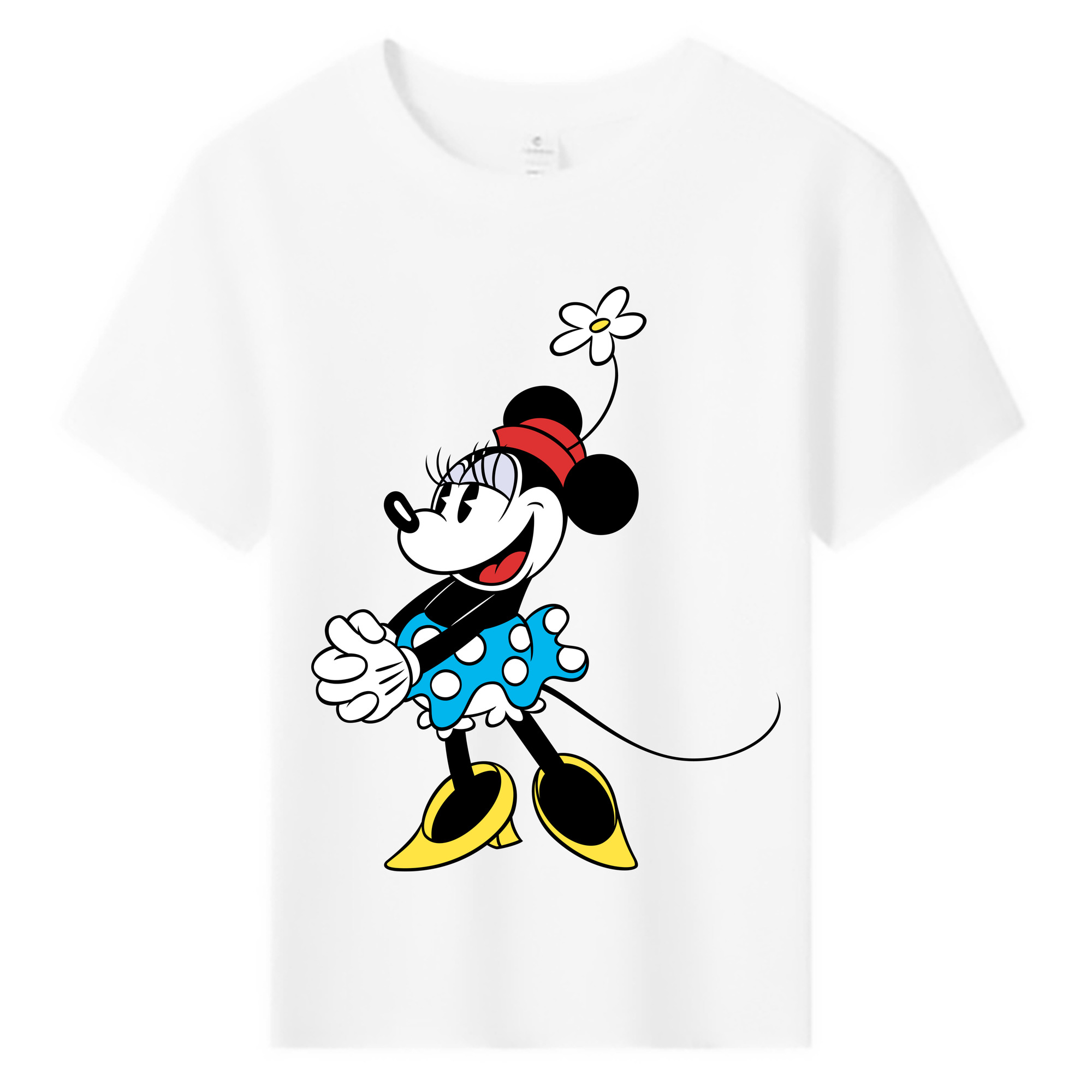 ミッキーマウス Mickey Mouse 綿100％キッズTシャツ（フロントプリント）