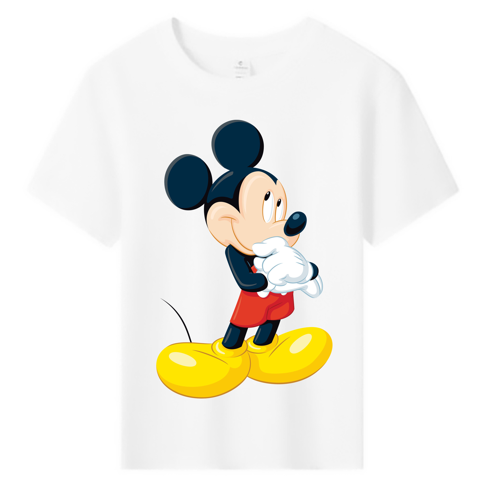 ミッキーマウス Mickey Mouse 綿100％キッズTシャツ（フロントプリント）