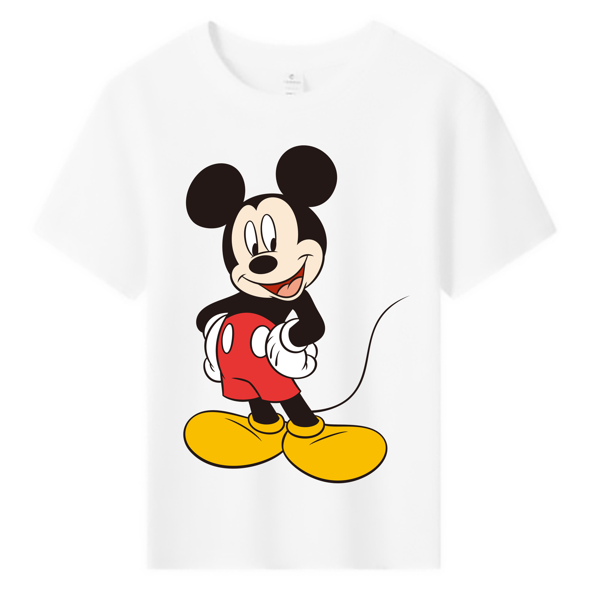 ミッキーマウス Mickey Mouse 綿100％キッズTシャツ（フロントプリント）