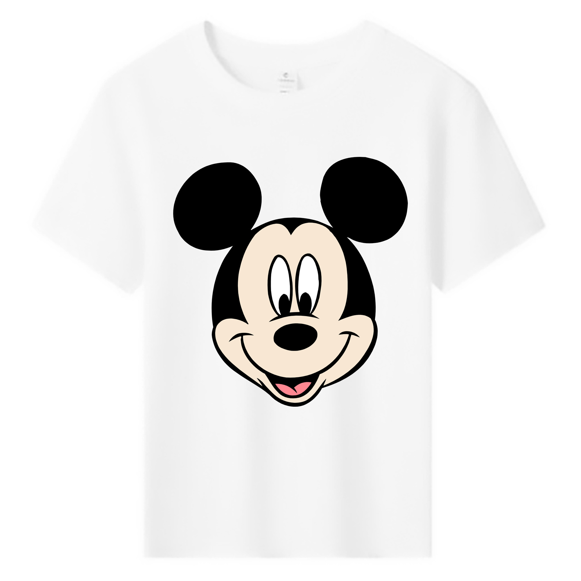 ミッキーマウス Mickey Mouse 綿100％キッズTシャツ（フロントプリント）